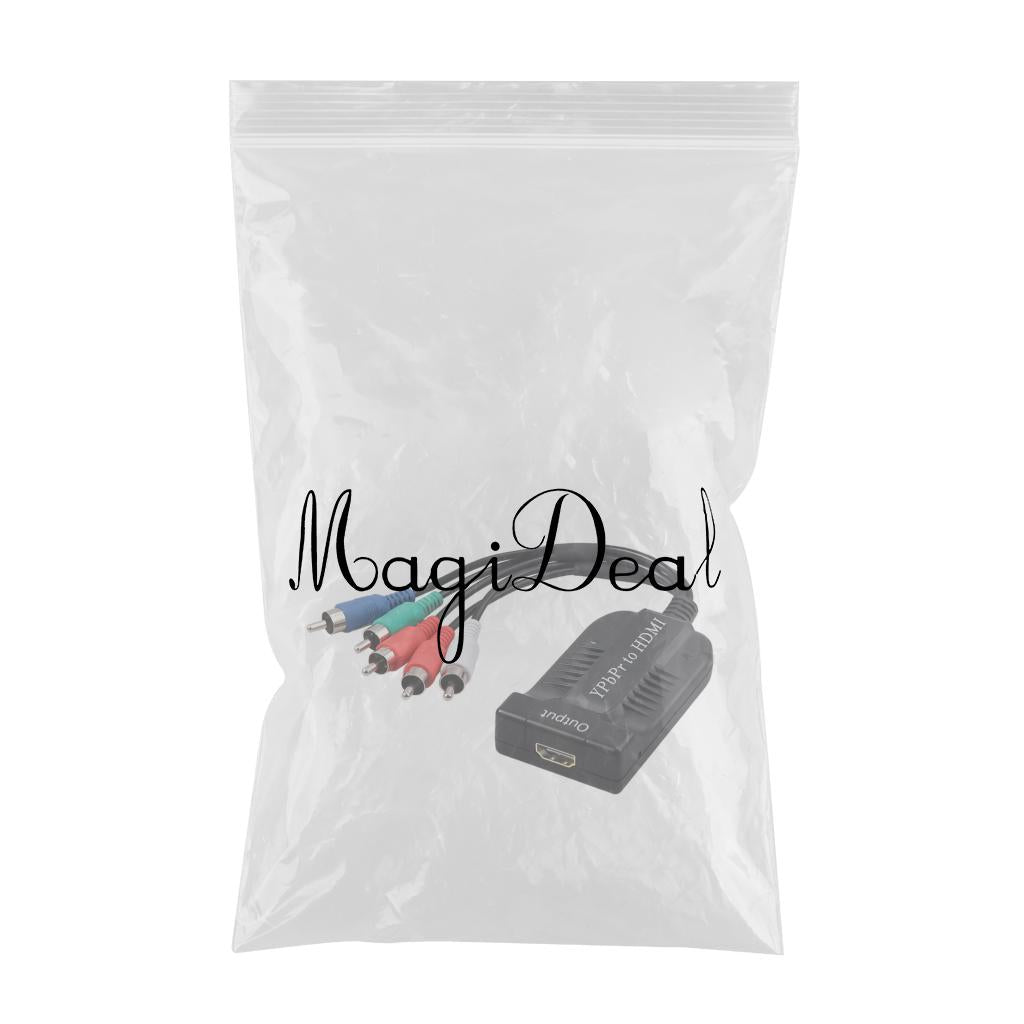 Male YPbPr to Female HDMI 5RCA RGB YPbPr to HDMI Video Audio for Monitor