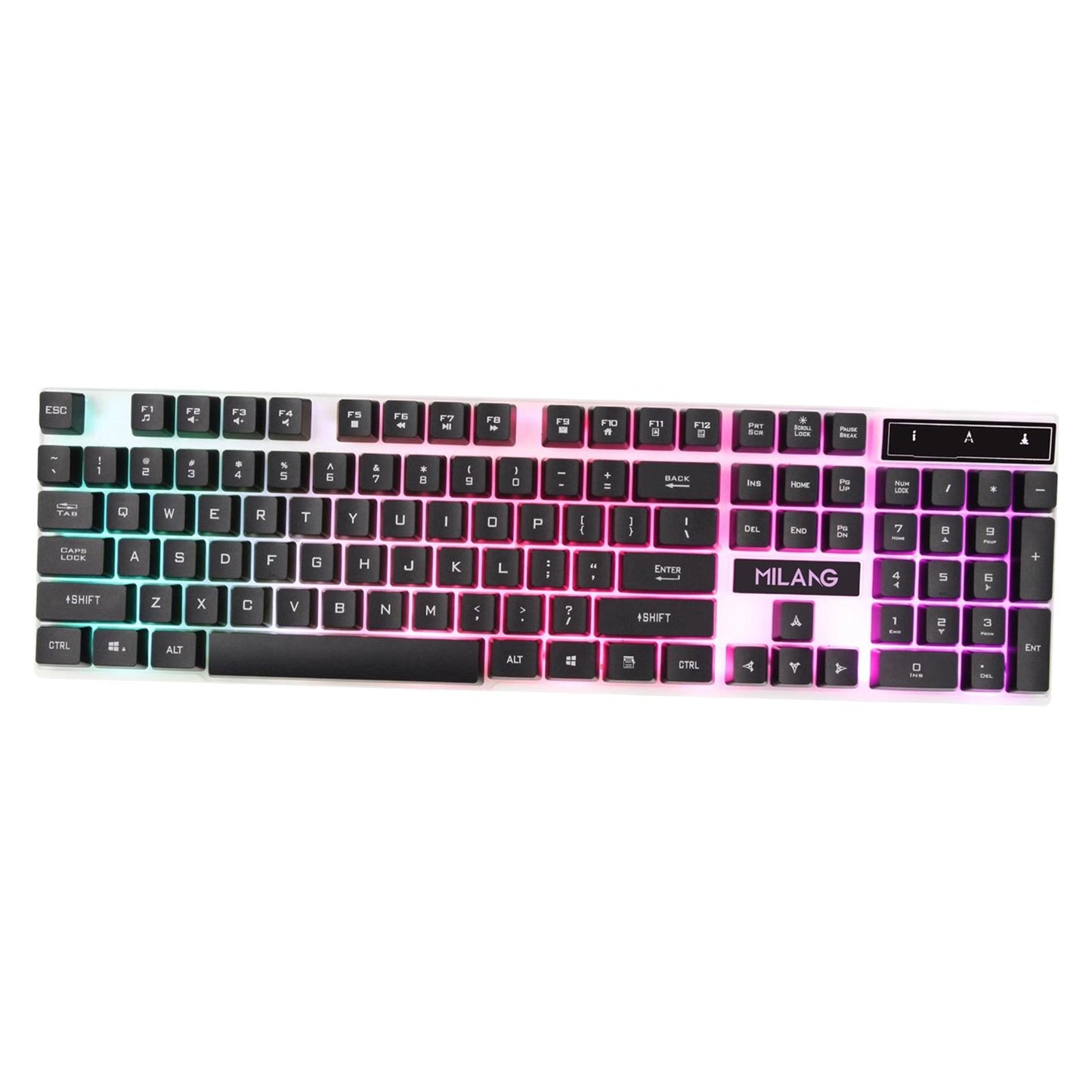 RGB Backlit Mechanical Gaming Keyboard 104 Keys USB Black Keyboard