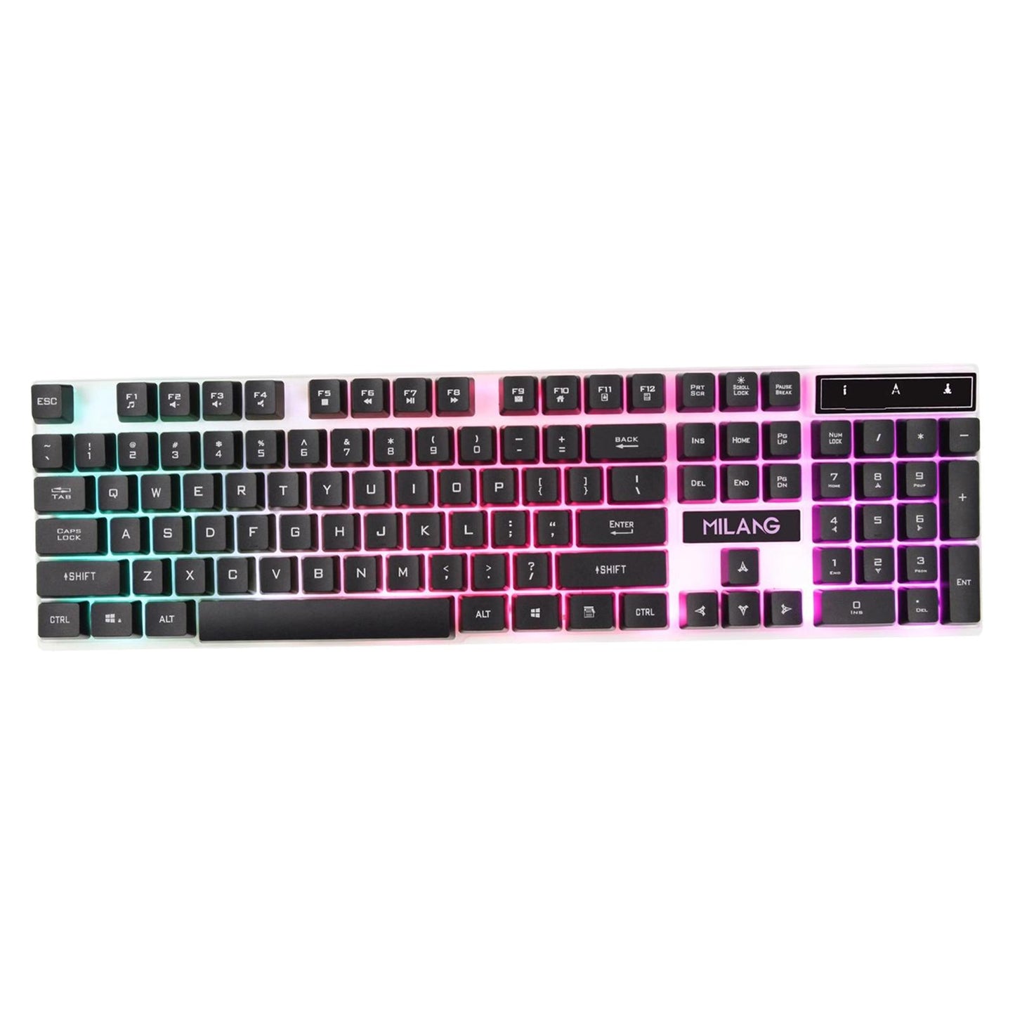 RGB Backlit Mechanical Gaming Keyboard 104 Keys USB Black Keyboard