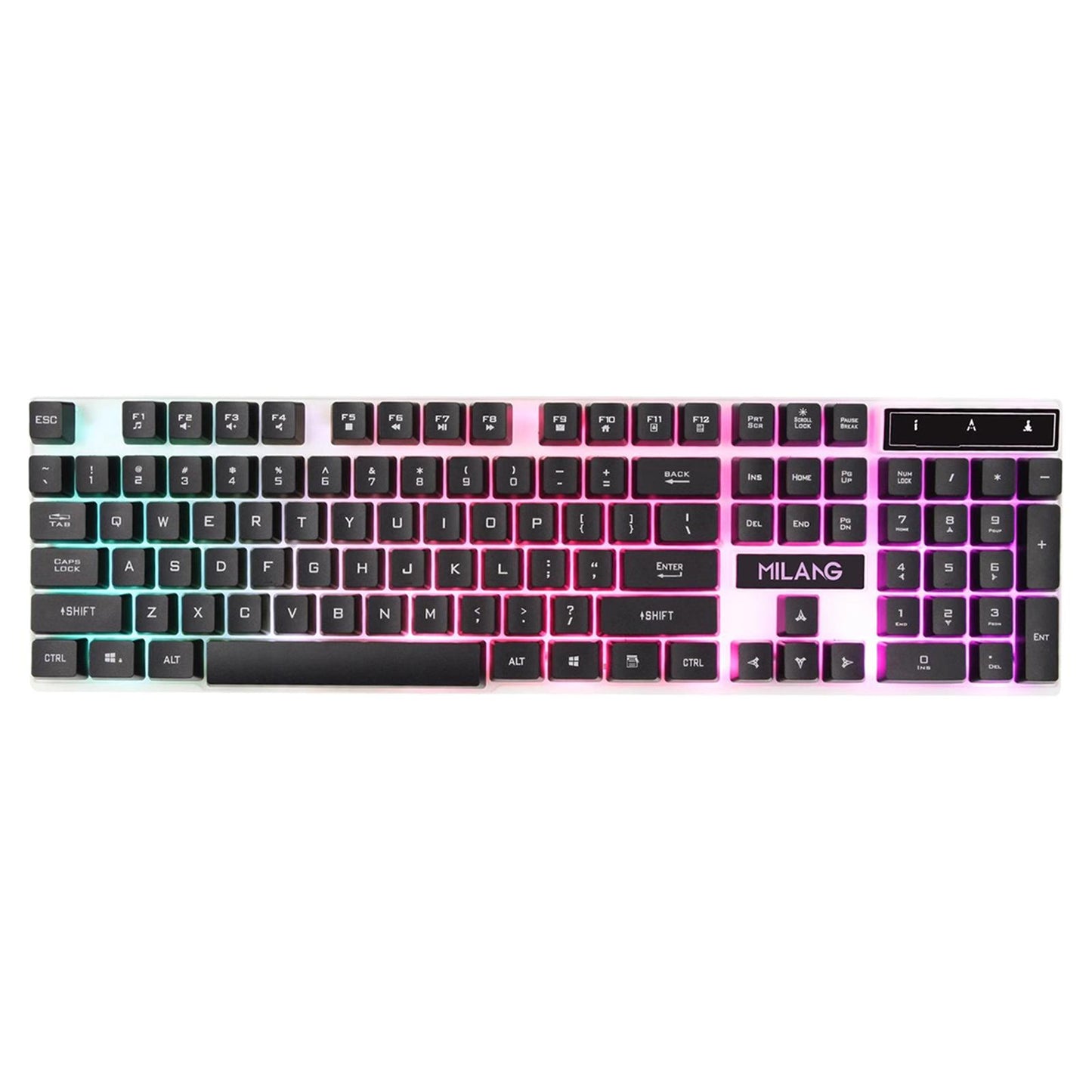 RGB Backlit Mechanical Gaming Keyboard 104 Keys USB Black Keyboard