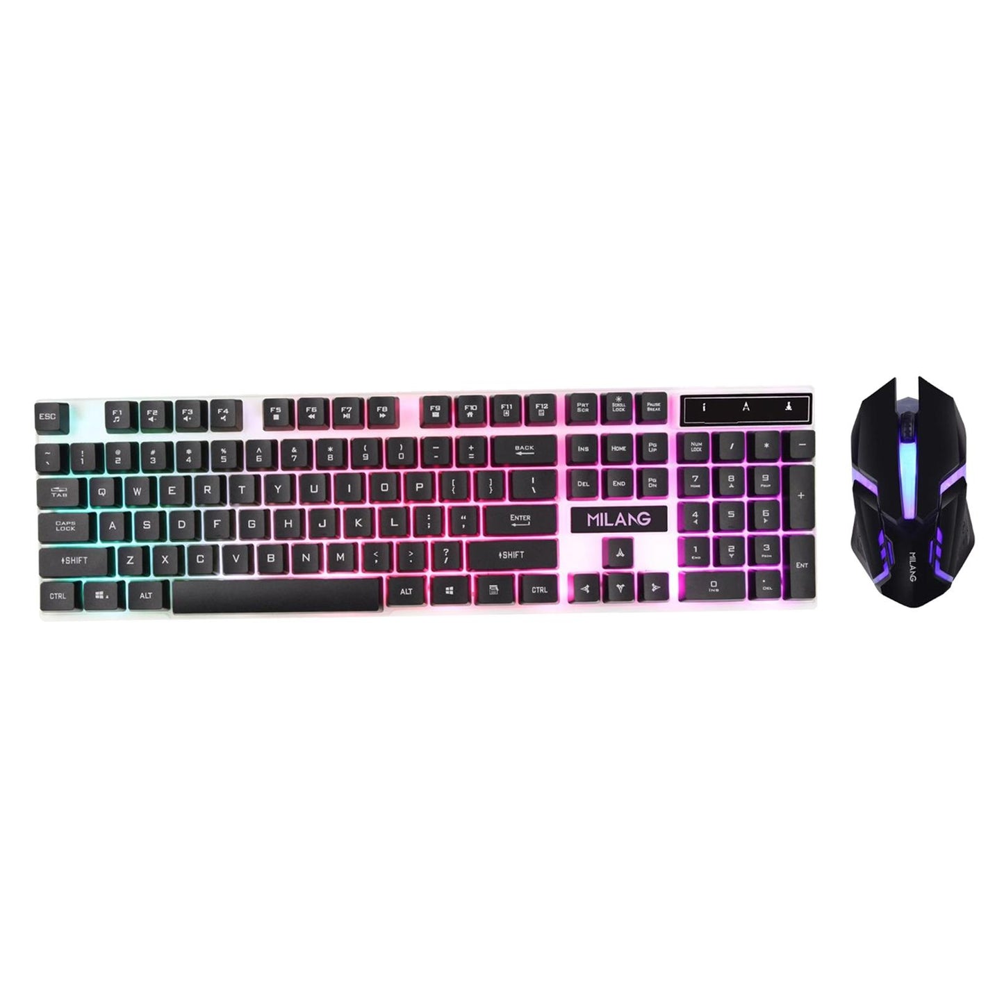 RGB Backlit Mechanical Gaming Keyboard 104 Keys USB Black Keyboard mouse