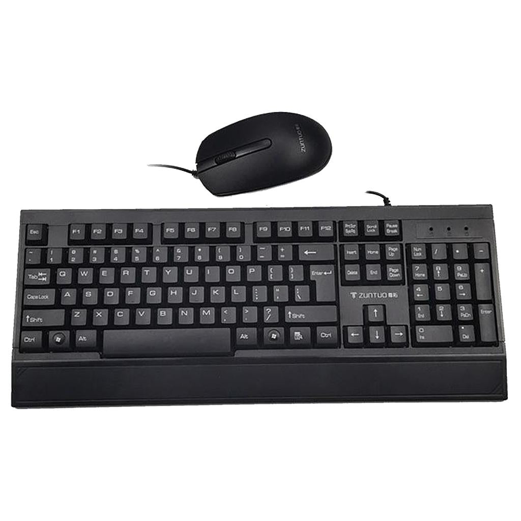 Full Size Corded Wired Keyboard and Mouse Set Keyboard Mouse Combo