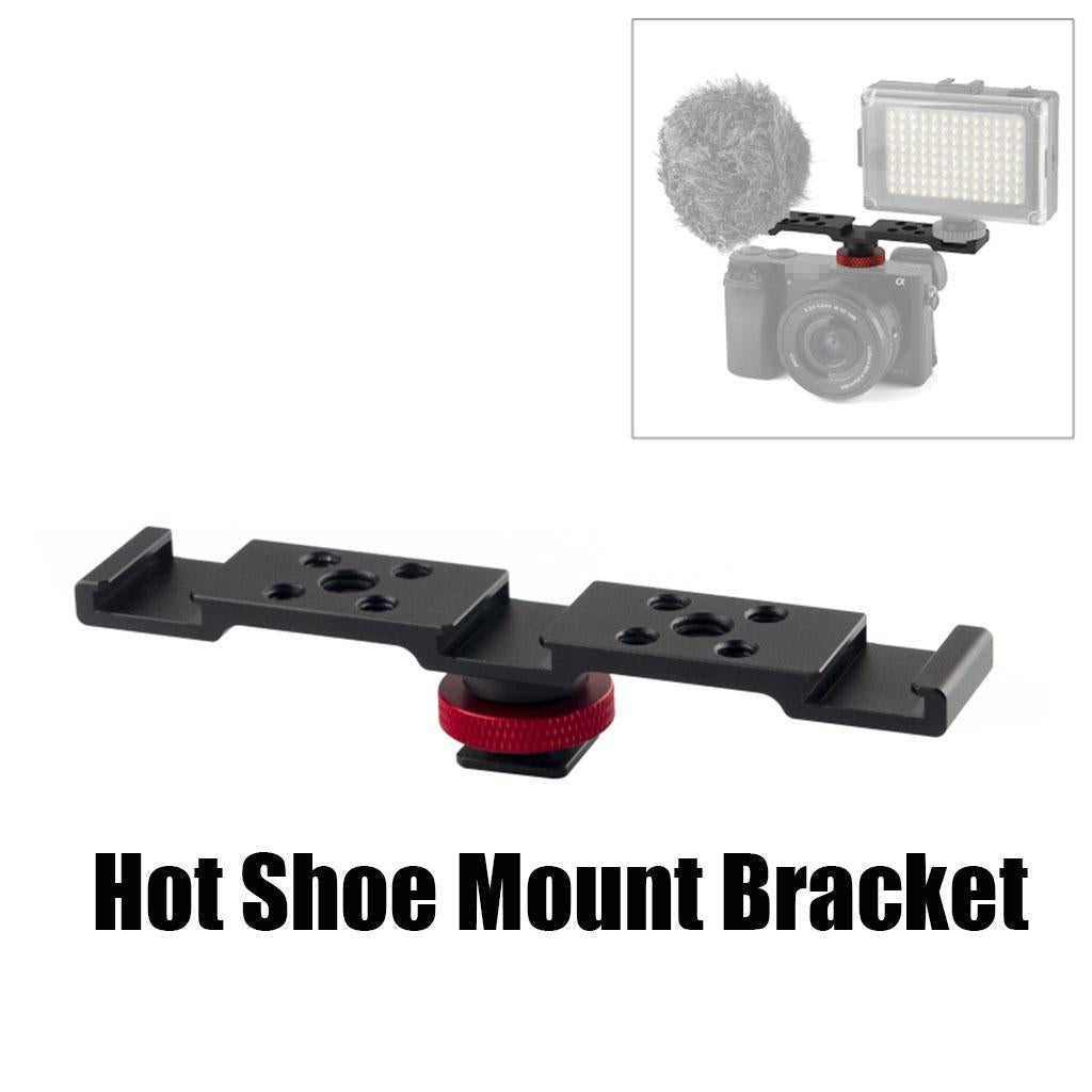 Hot Flash Shoe Mount Bracket for DSLR Camcorder Aluminium Alloy Accessory