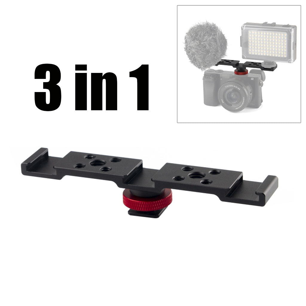 Hot Flash Shoe Mount Bracket for DSLR Camcorder Aluminium Alloy Accessory