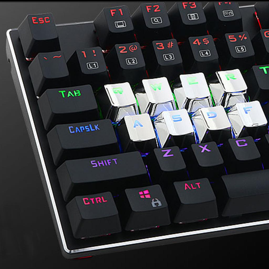 PBT Keycap Switch Key Caps for Cherry MX Mechanical Keyboard Silver