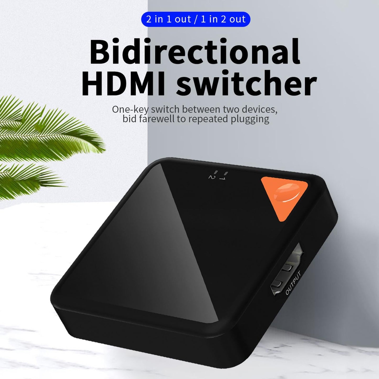 Full HD 1080P 4K Bi Direction 3D HDMI Switch Switcher Splitter Hub 2In1 Out