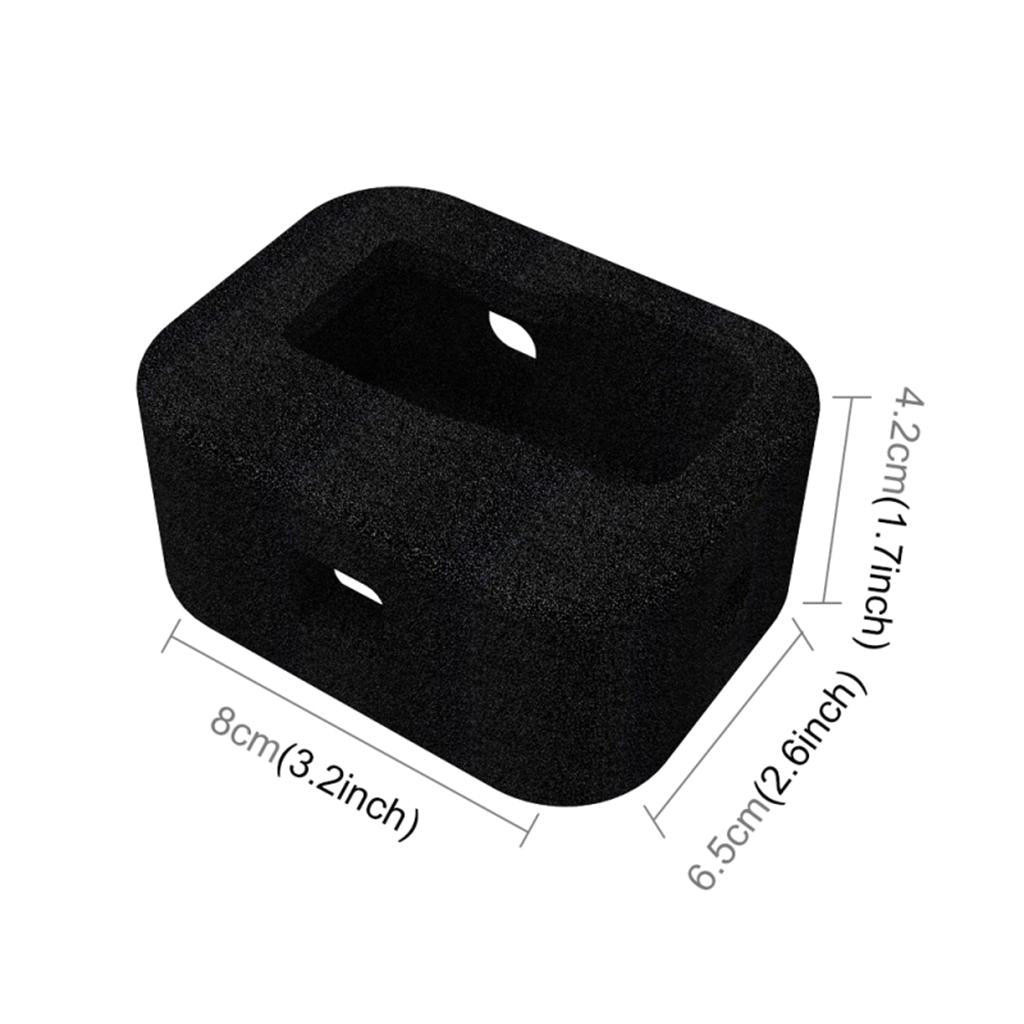 Black Foam Windshield Housing Case Noise Reduction Foam for GoPro Hero 9