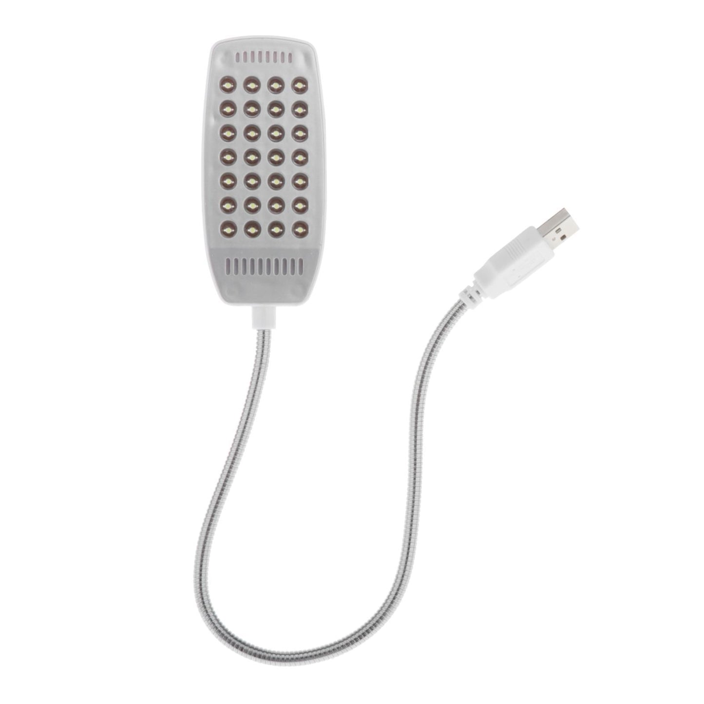 USB Portable Lamp 28 LED Gooseneck for Laptop PC MAC Computer white Bagged