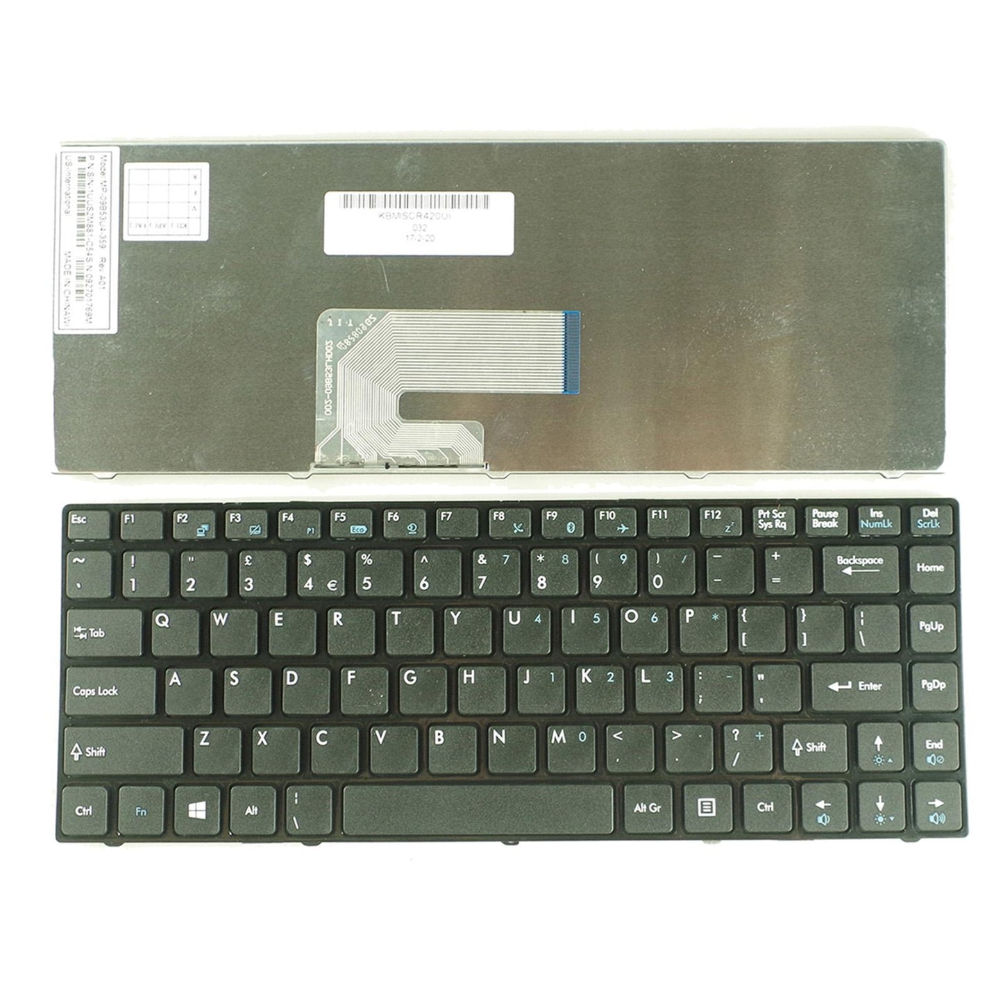 Laptop US English Keyboard For MSI CR420 CR430 CR460 X370 CX420 CX420MX