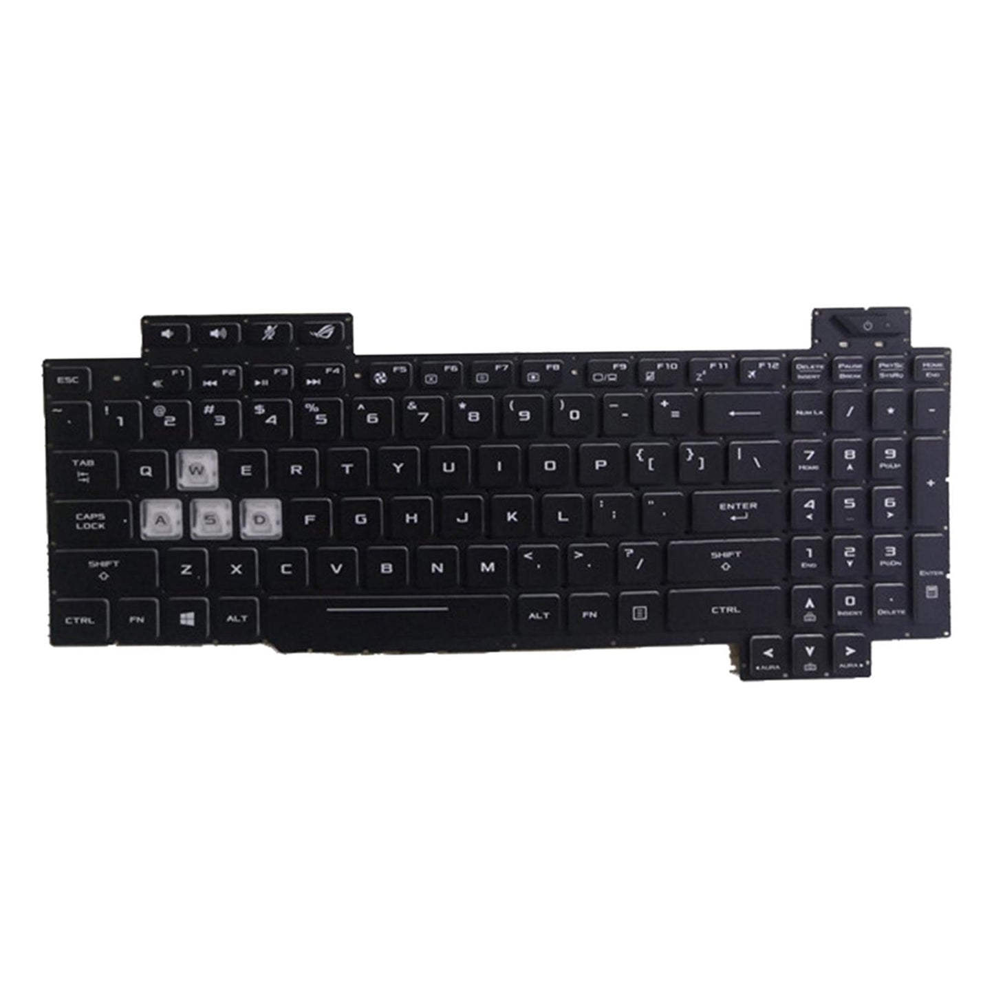 Laptop Full Keyboard Layout Accessory Black for Asus ROG STRIX SCAR II GL704