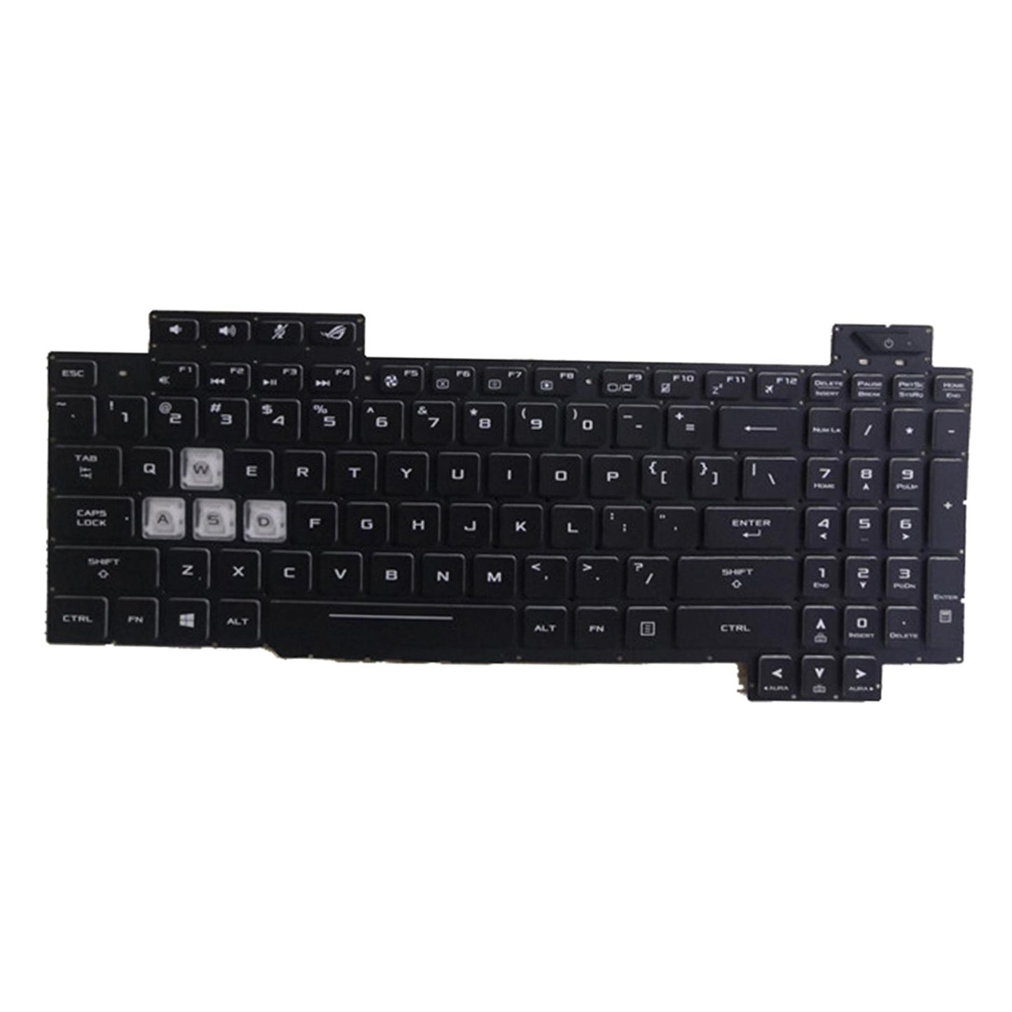 Laptop Full Keyboard Layout Accessory Black for Asus ROG STRIX SCAR II GL704