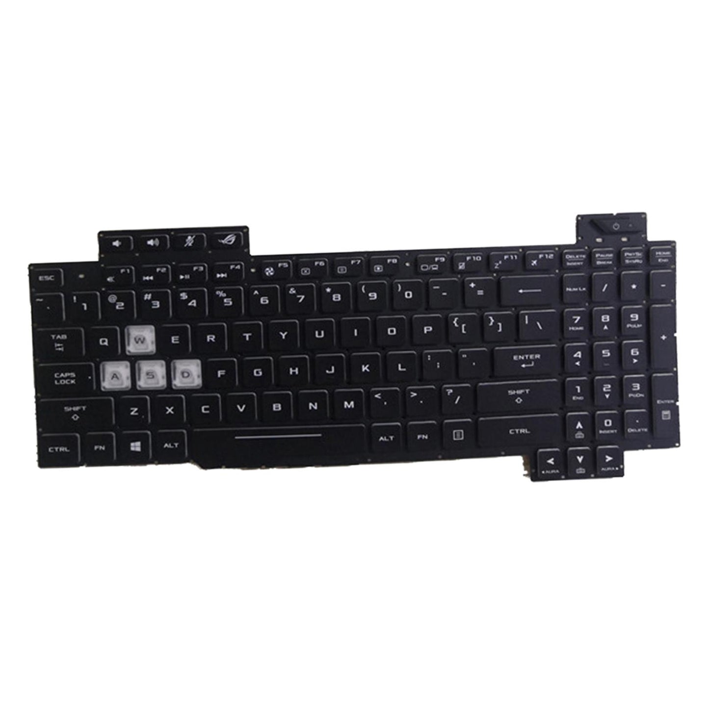 Laptop Full Keyboard Layout Accessory Black for Asus ROG STRIX SCAR II GL704