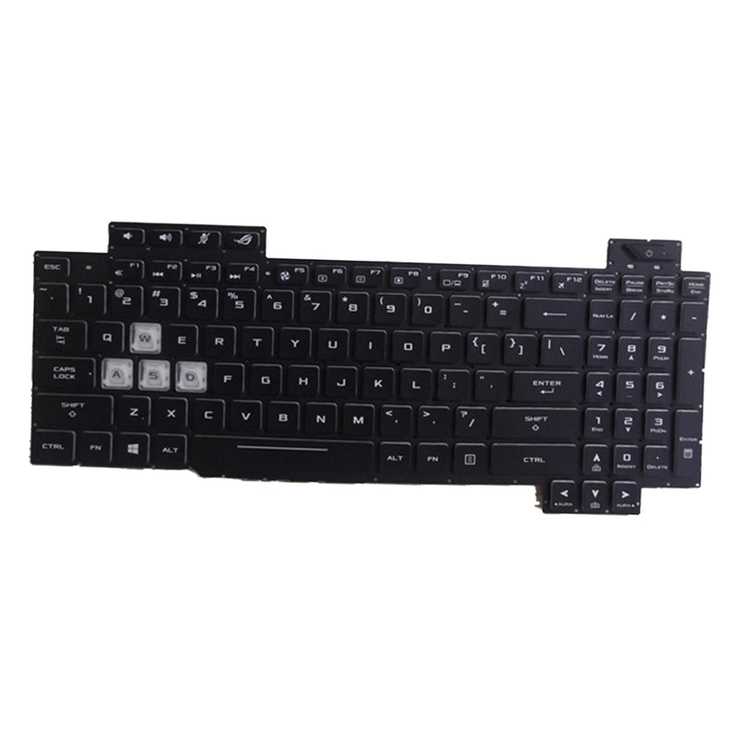 Laptop Full Keyboard Layout Accessory Black for Asus ROG STRIX SCAR II GL704