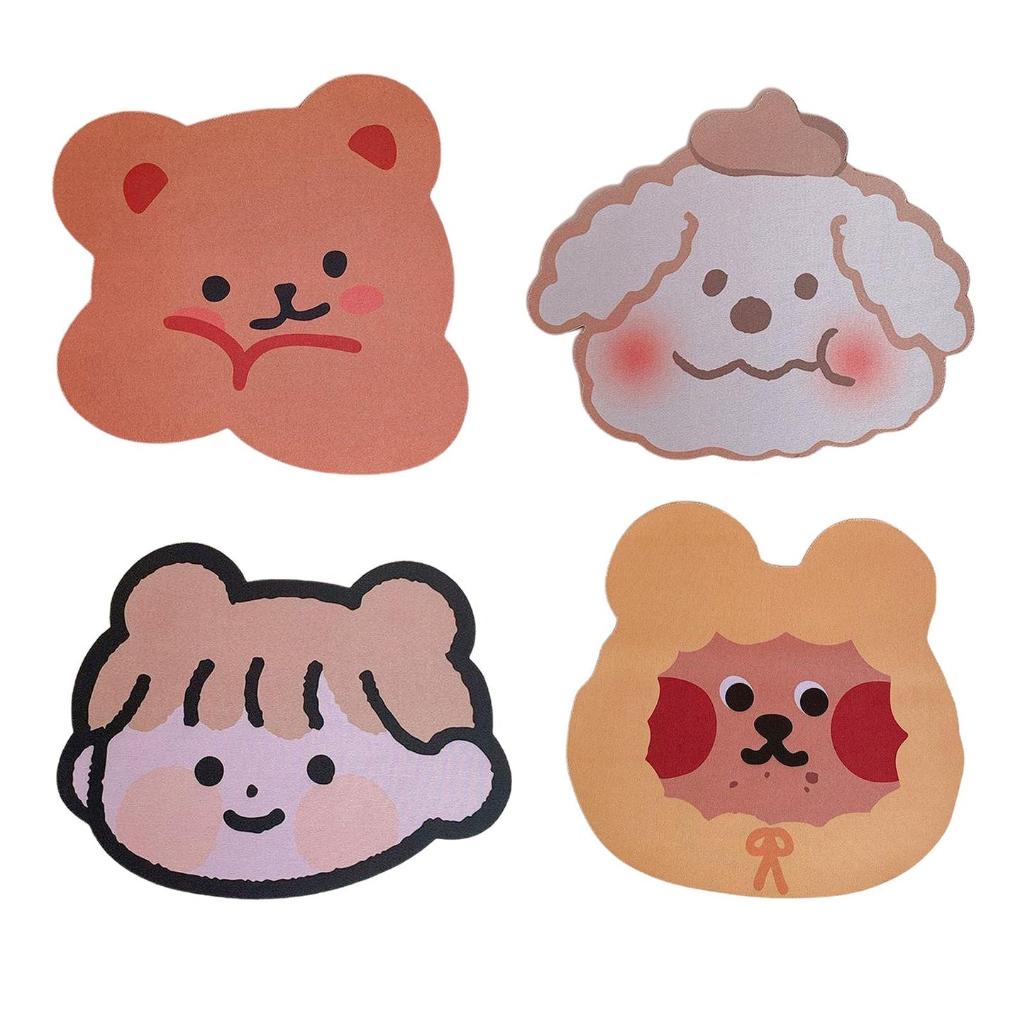 Creative Small Cartoon Mouse Pad Non-Slip Rubber Base Mousepad little girl