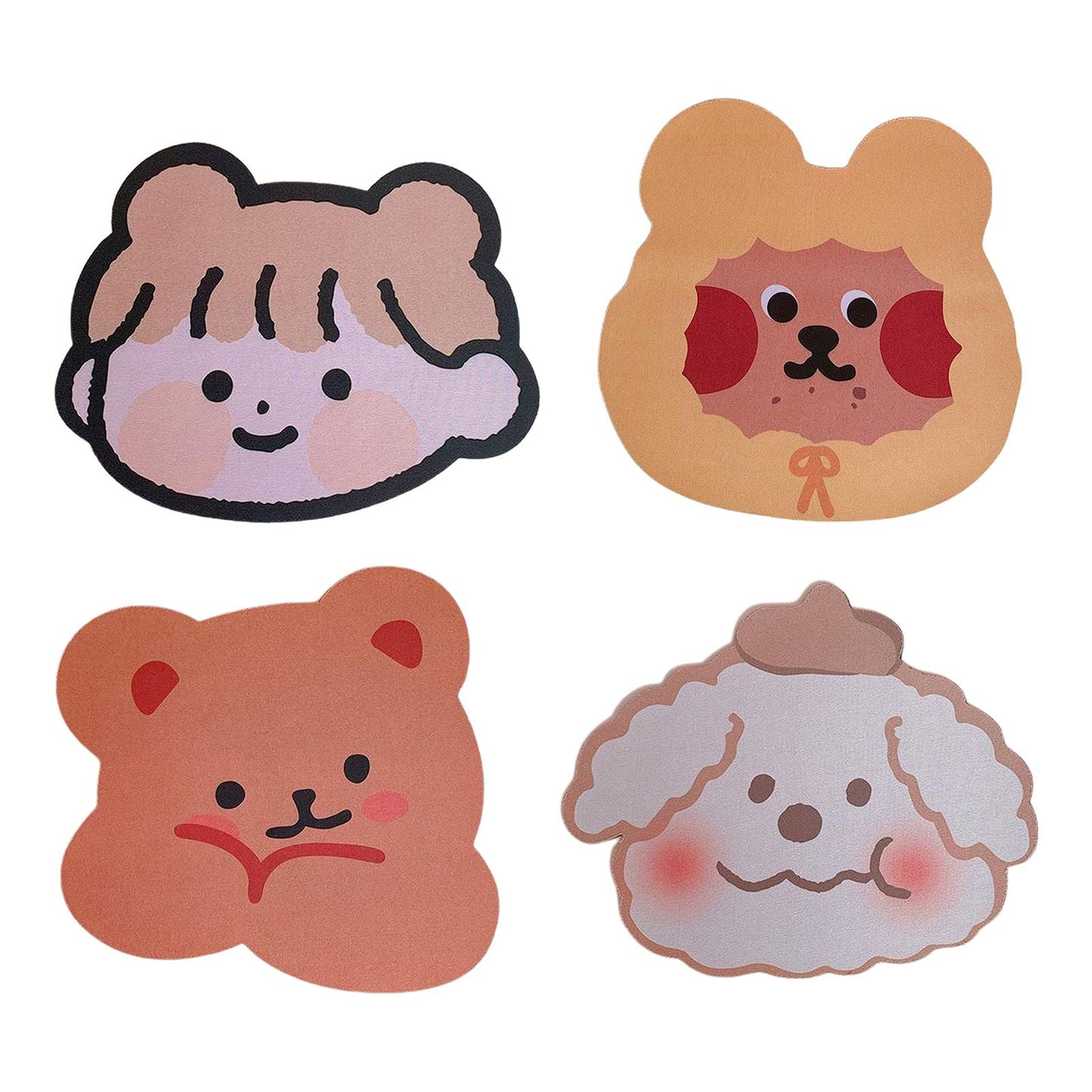 Creative Small Cartoon Mouse Pad Non-Slip Rubber Base Mousepad little girl