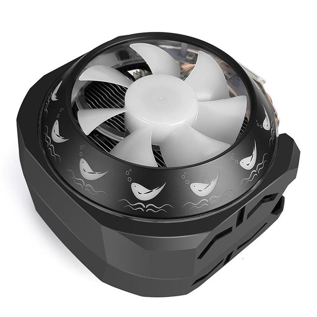 RGB LED CPU Cooler Fan Heatsink For Intel LGA775/1155/1156/1366 for AMD AM3