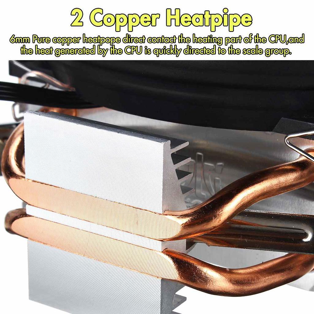 LED 120mm LED RGB CPU Cooler 4pin Heatsink for Intel Socket LGA 1155 1156