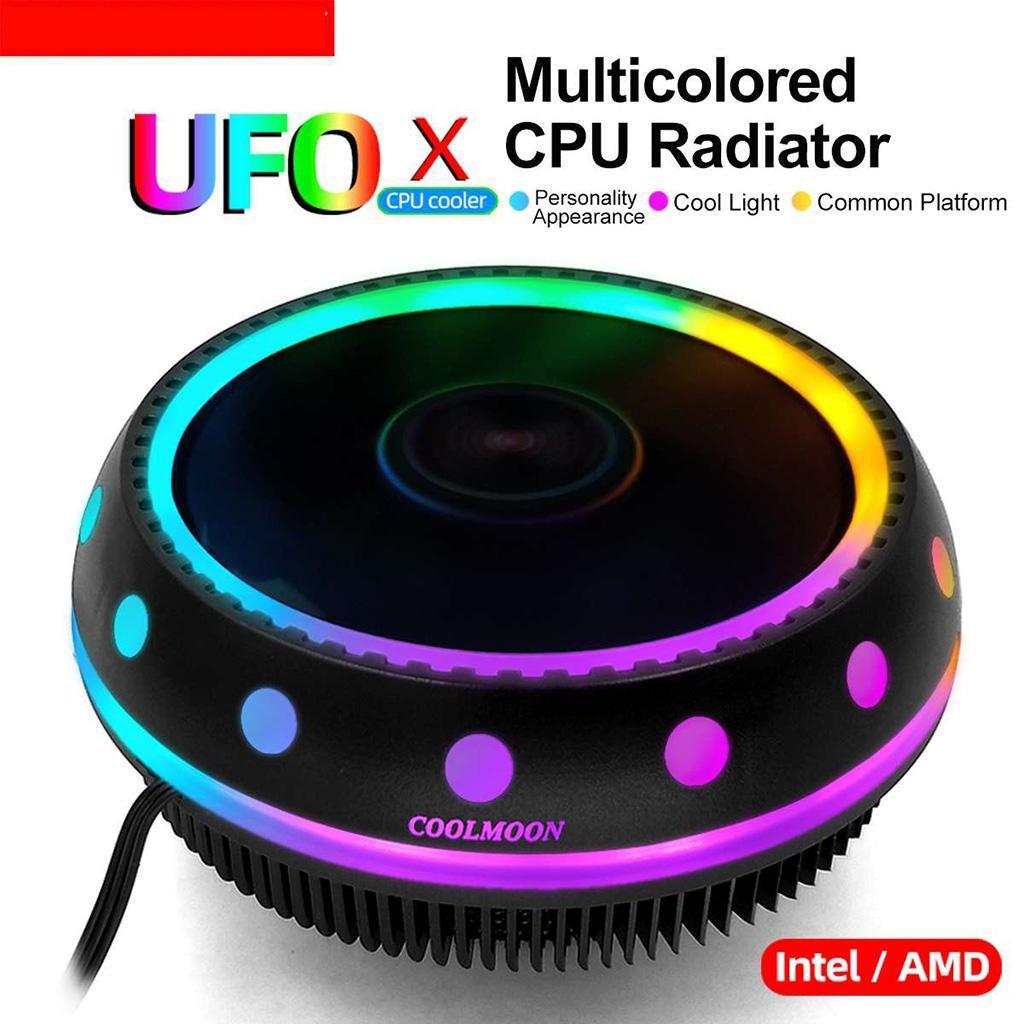 CPU Cooling Fan RGB Lighting Air Cooler Radiator for Intel LGA775 for AMD