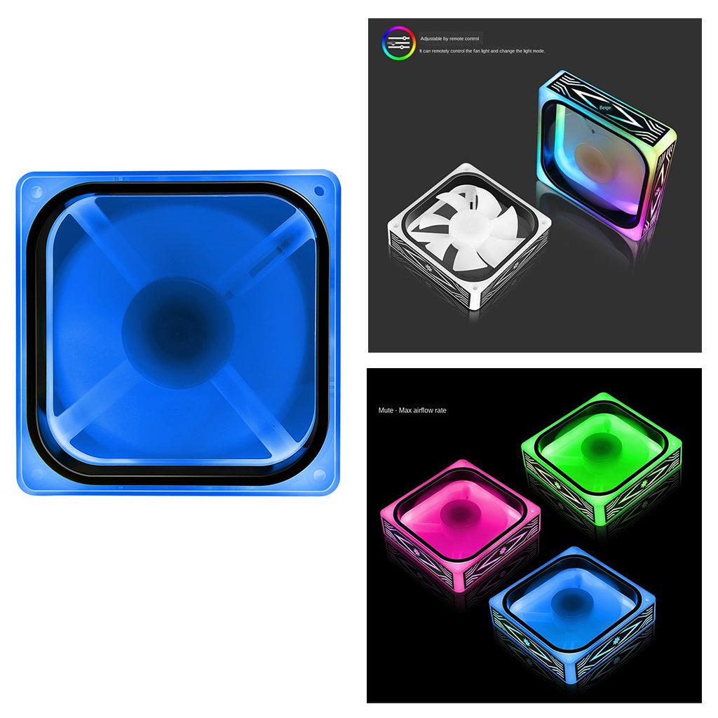 Super Silent 12cm LED RGB Desktops Computer Case Cooling Fan Blue