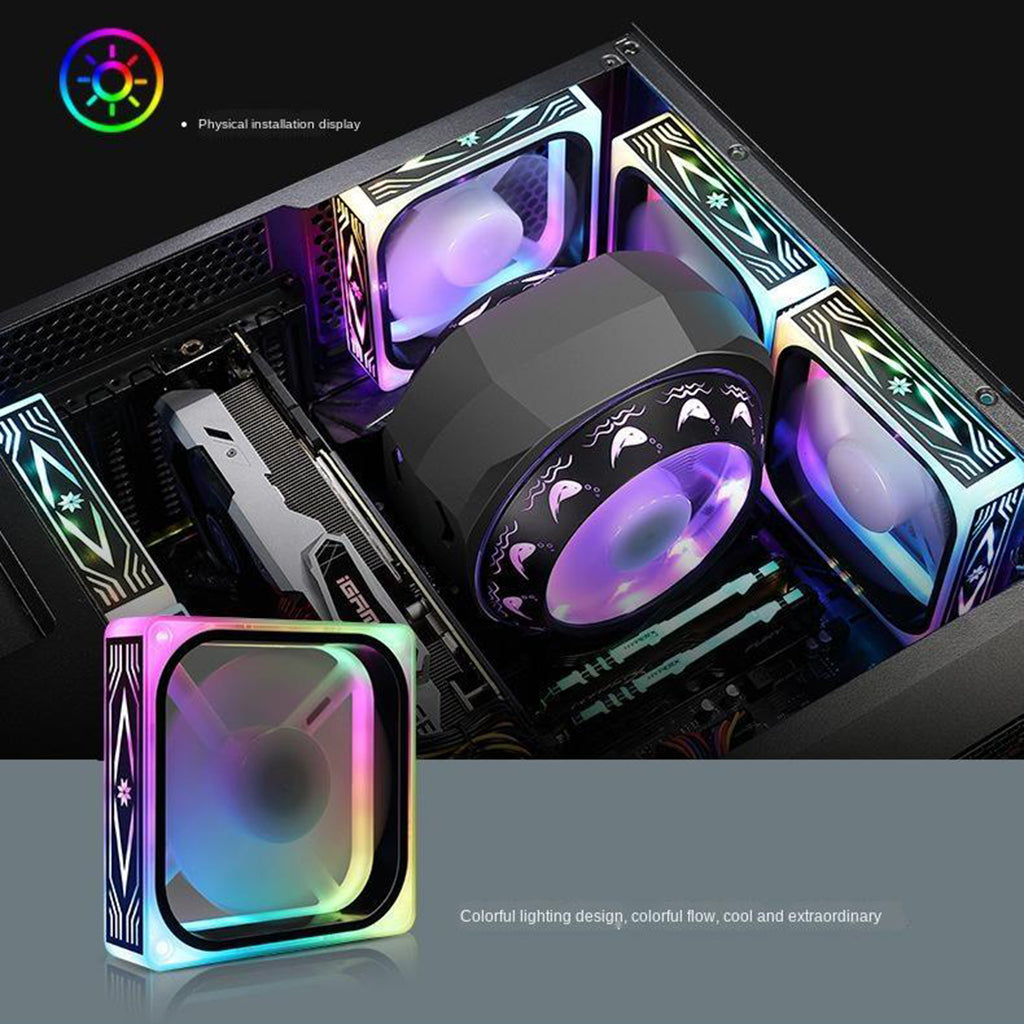 Super Silent 12cm LED RGB Desktops Computer Case Cooling Fan Blue