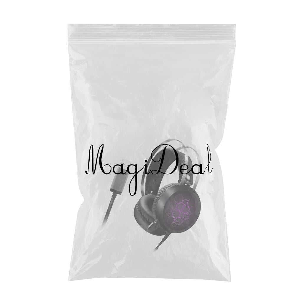 LED Wired Gaming Headset Deep Bass with Mic For PS4 PC 7.1 USB Short Mic