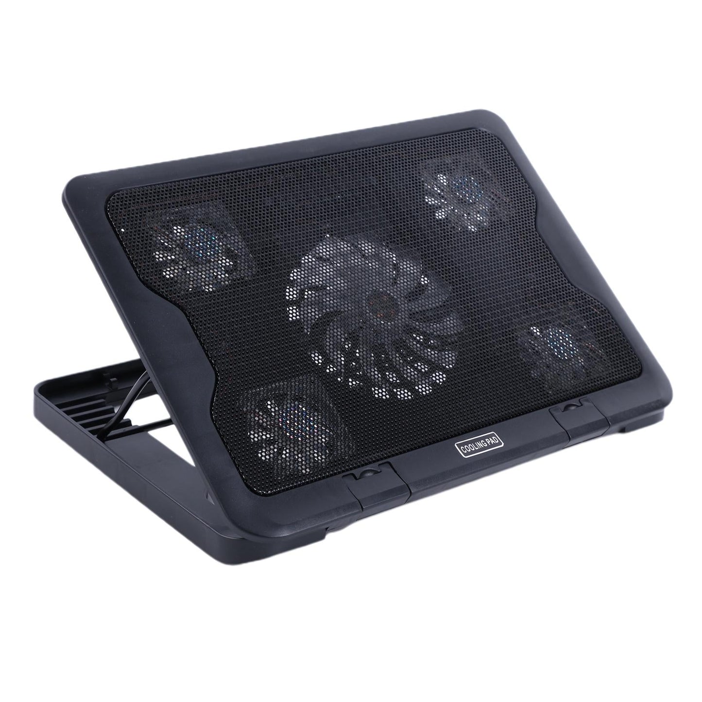 Laptop Cooling Pad Cooler 5 Blue LED Ultra Quiet Fans for 12-17" Notebook"