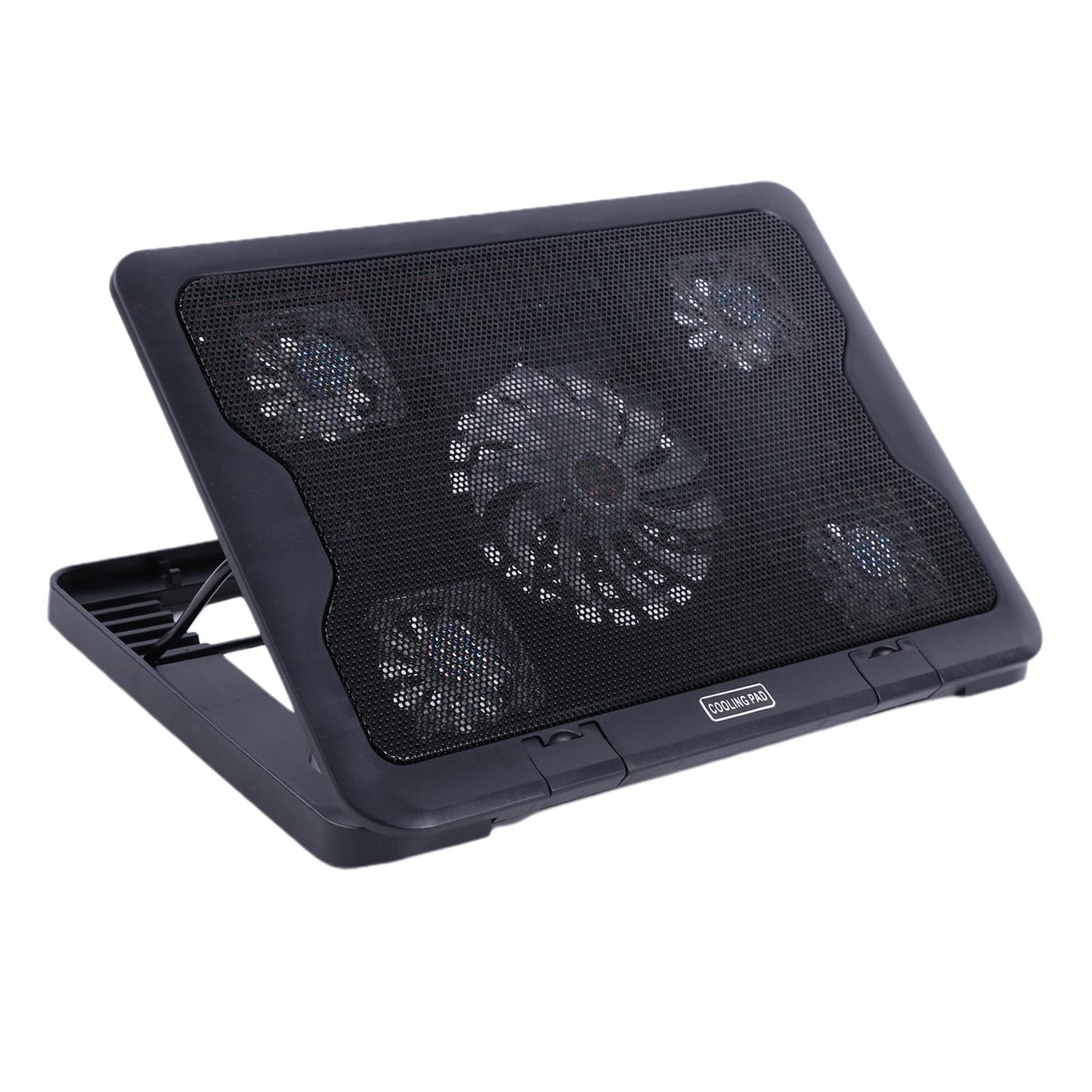 Laptop Cooling Pad Cooler 5 Blue LED Ultra Quiet Fans for 12-17" Notebook"