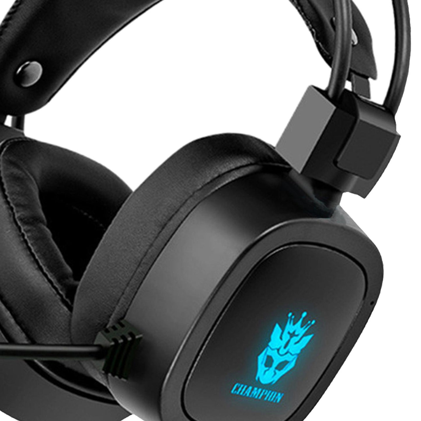 S100 Gaming Headphone Wired 7-LED with Microphone for Computer Black USB
