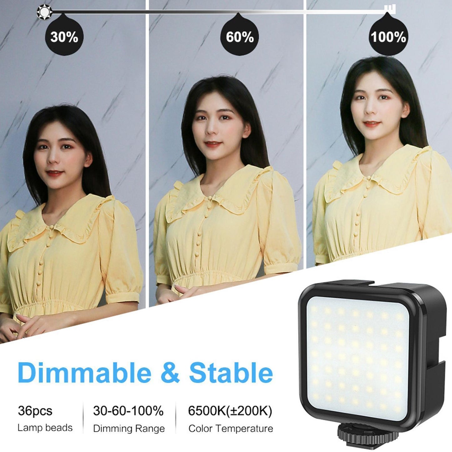 Phone Video Rig Kit Selfie Ring Light Microphone Film Making Stabilizer Blue