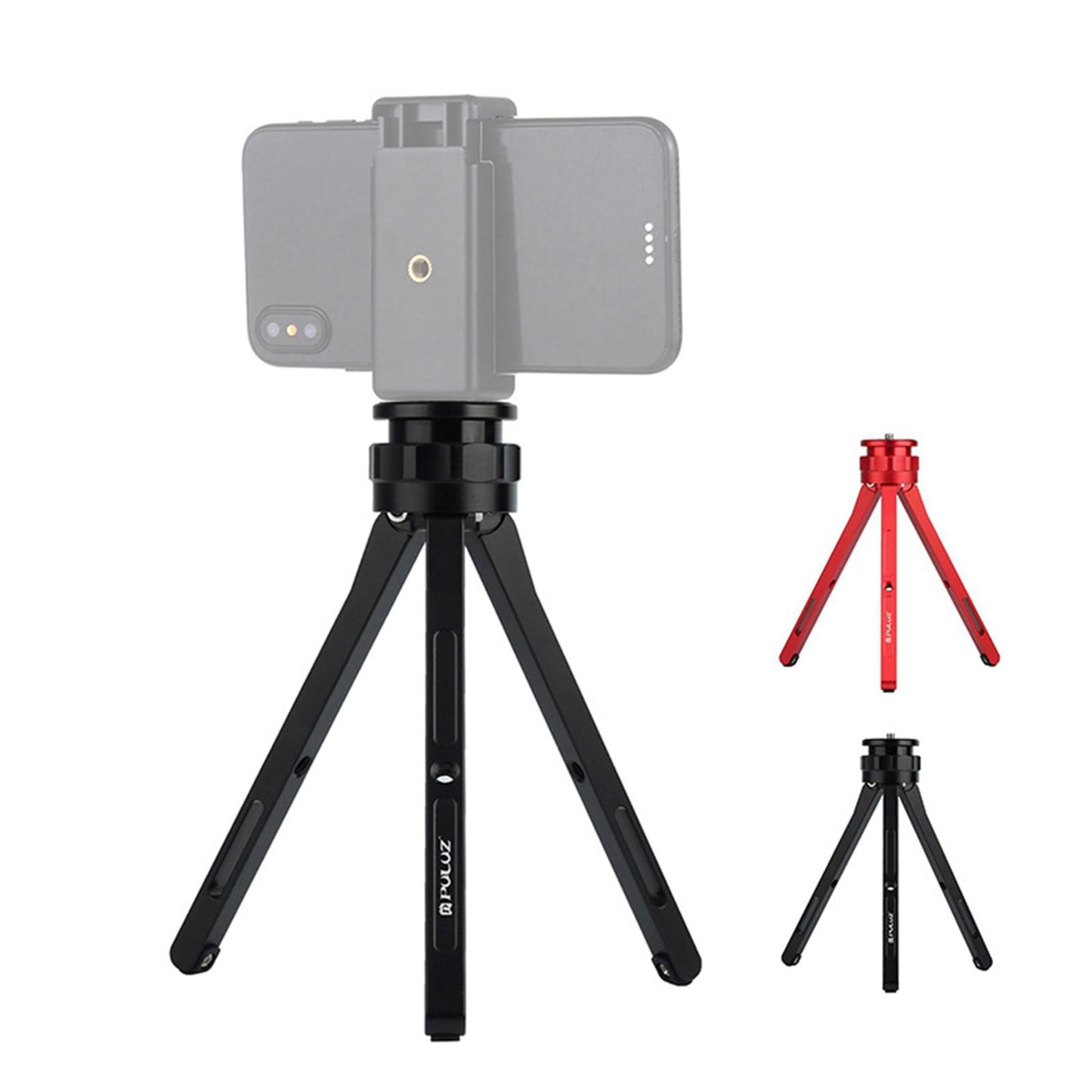 Adjustable Travel Quick Release Tabletop Mini Tripod Stand Red