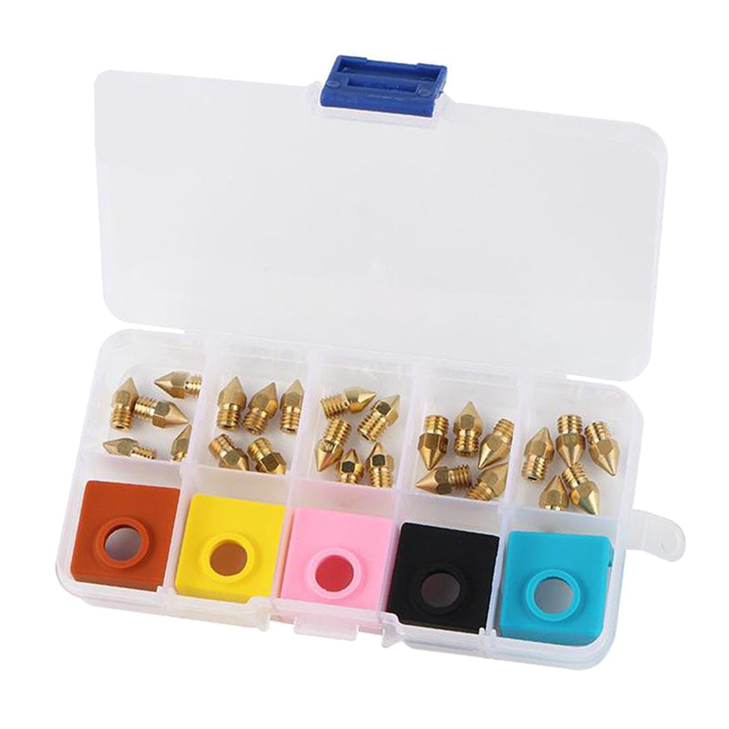 3D Printer Heater Block Silicone Covers MK9 Brass Nozzle Kit for Ender 5