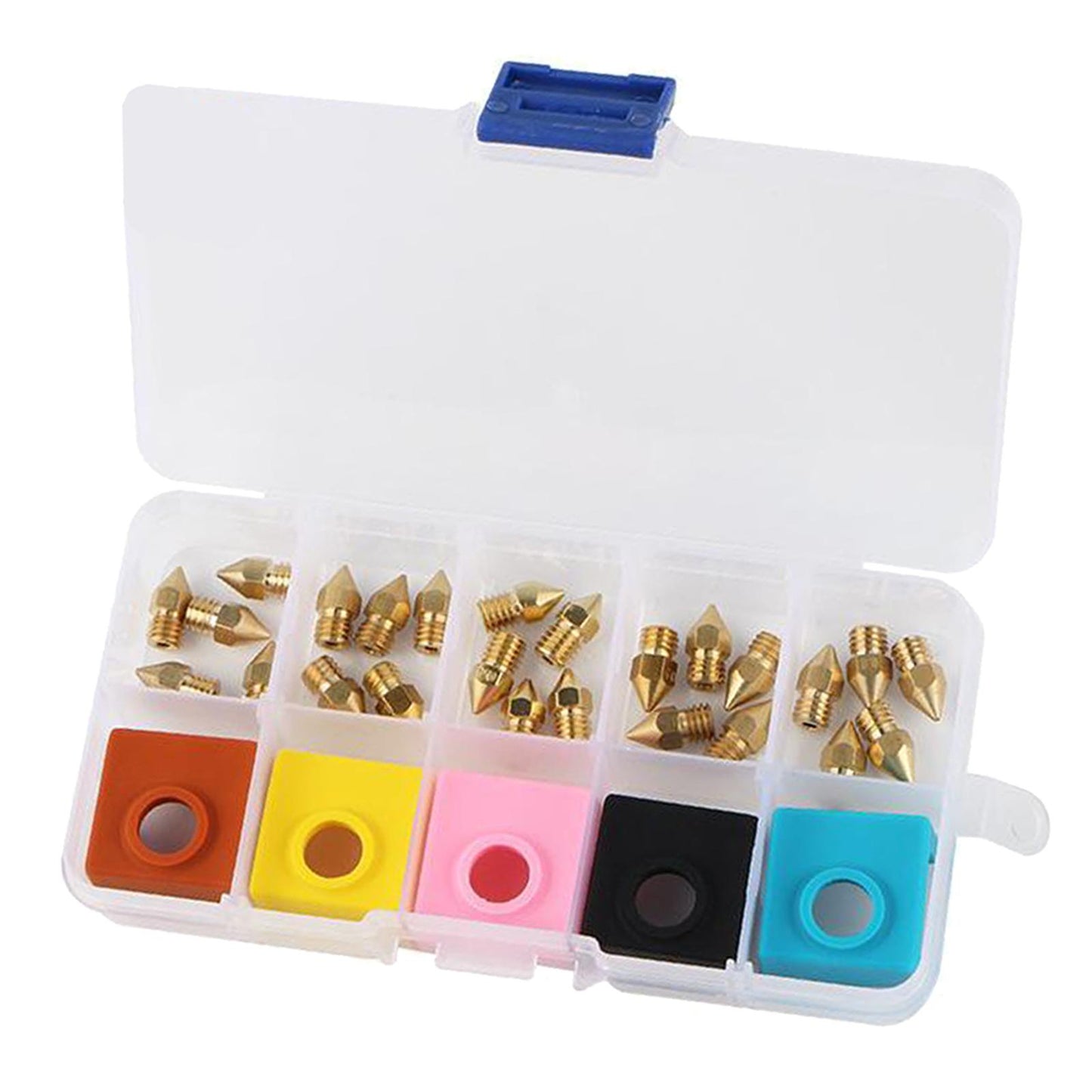 3D Printer Heater Block Silicone Covers MK9 Brass Nozzle Kit for Ender 5