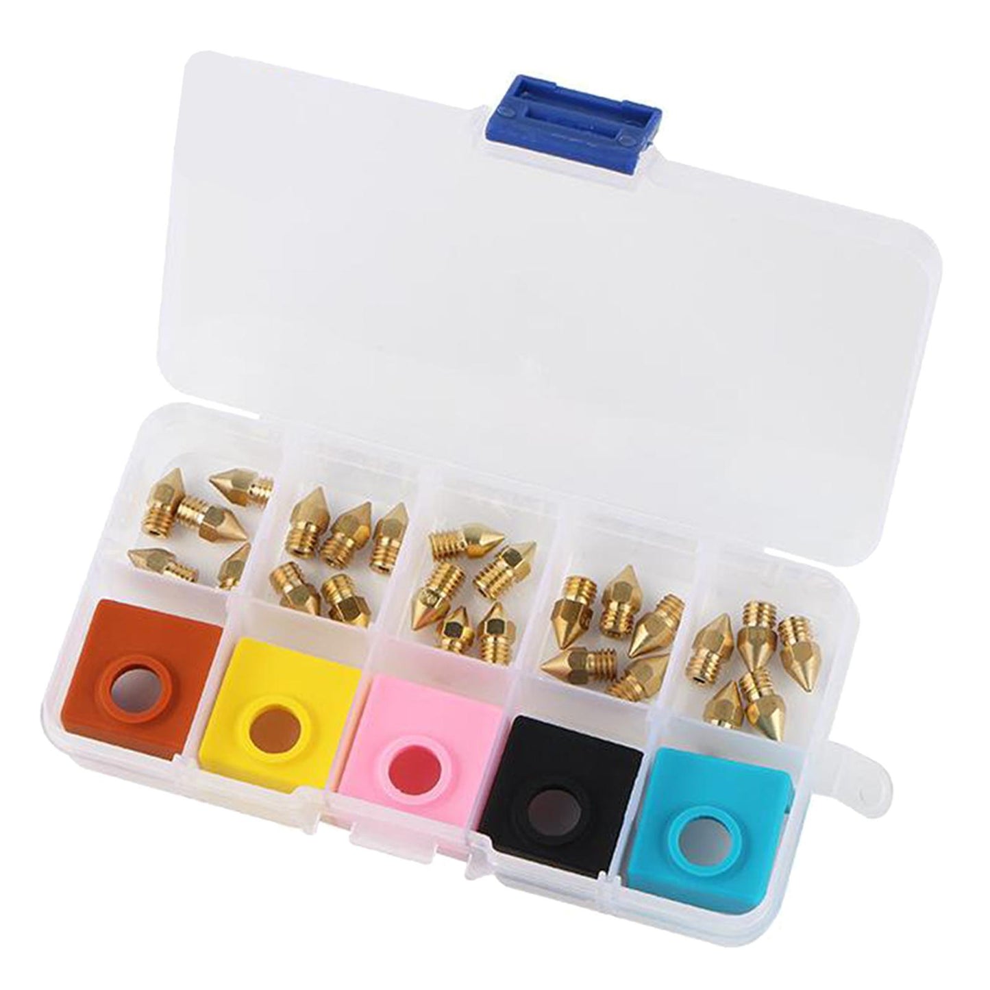 3D Printer Heater Block Silicone Covers MK9 Brass Nozzle Kit for Ender 5