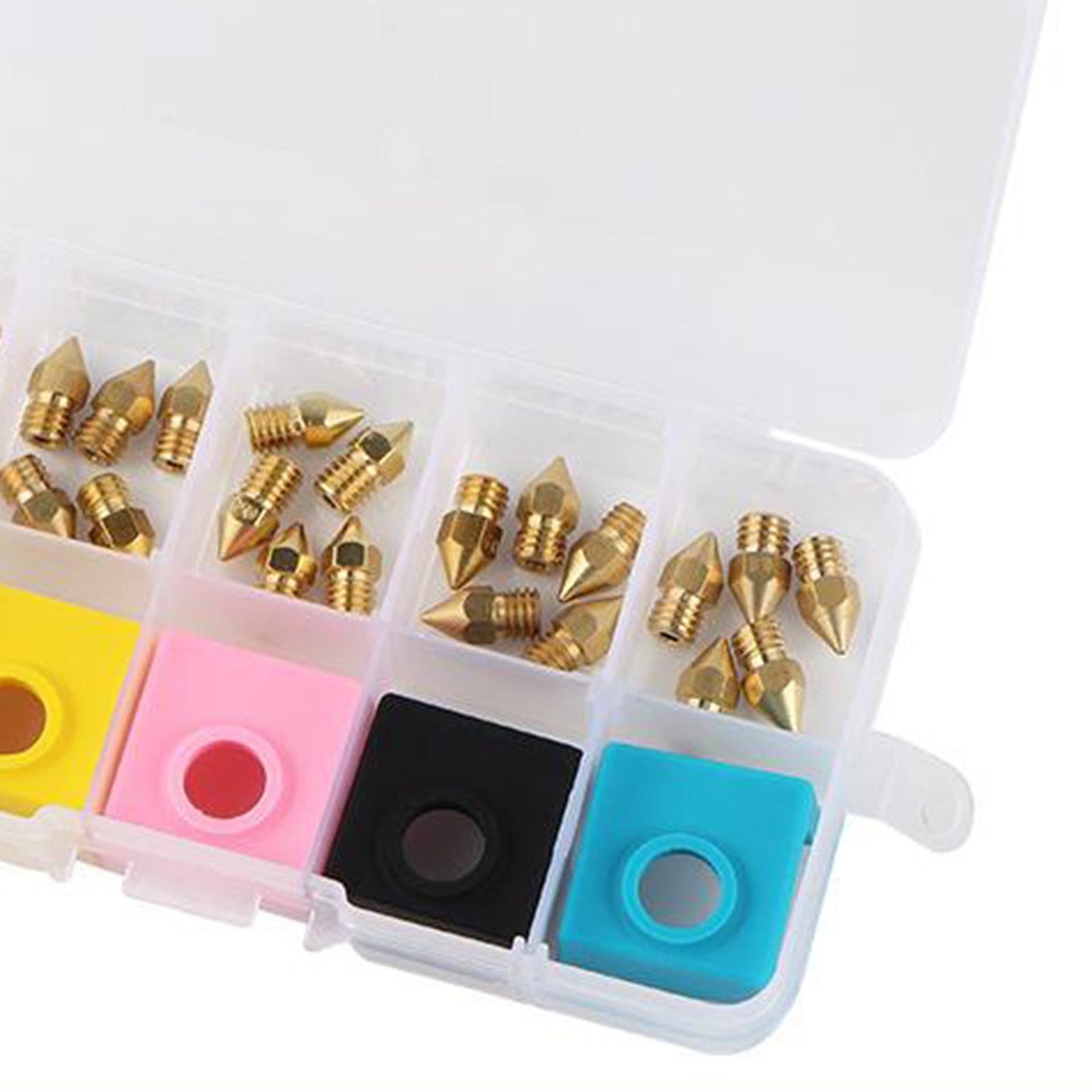 3D Printer Heater Block Silicone Covers MK9 Brass Nozzle Kit for Ender 5