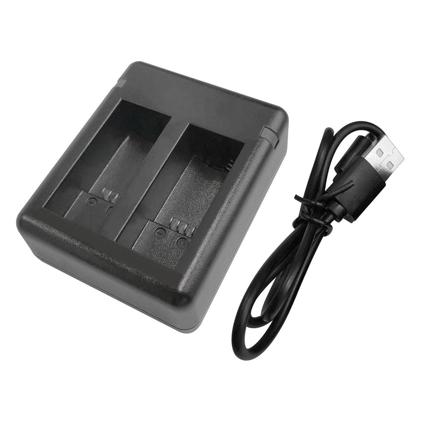 2-Pack Batteries 1720mAh Charger for GoPro9 2 Way Charger