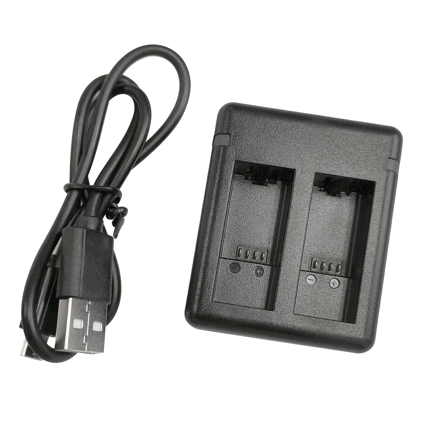 2-Pack Batteries 1720mAh Charger for GoPro9 2 Way Charger