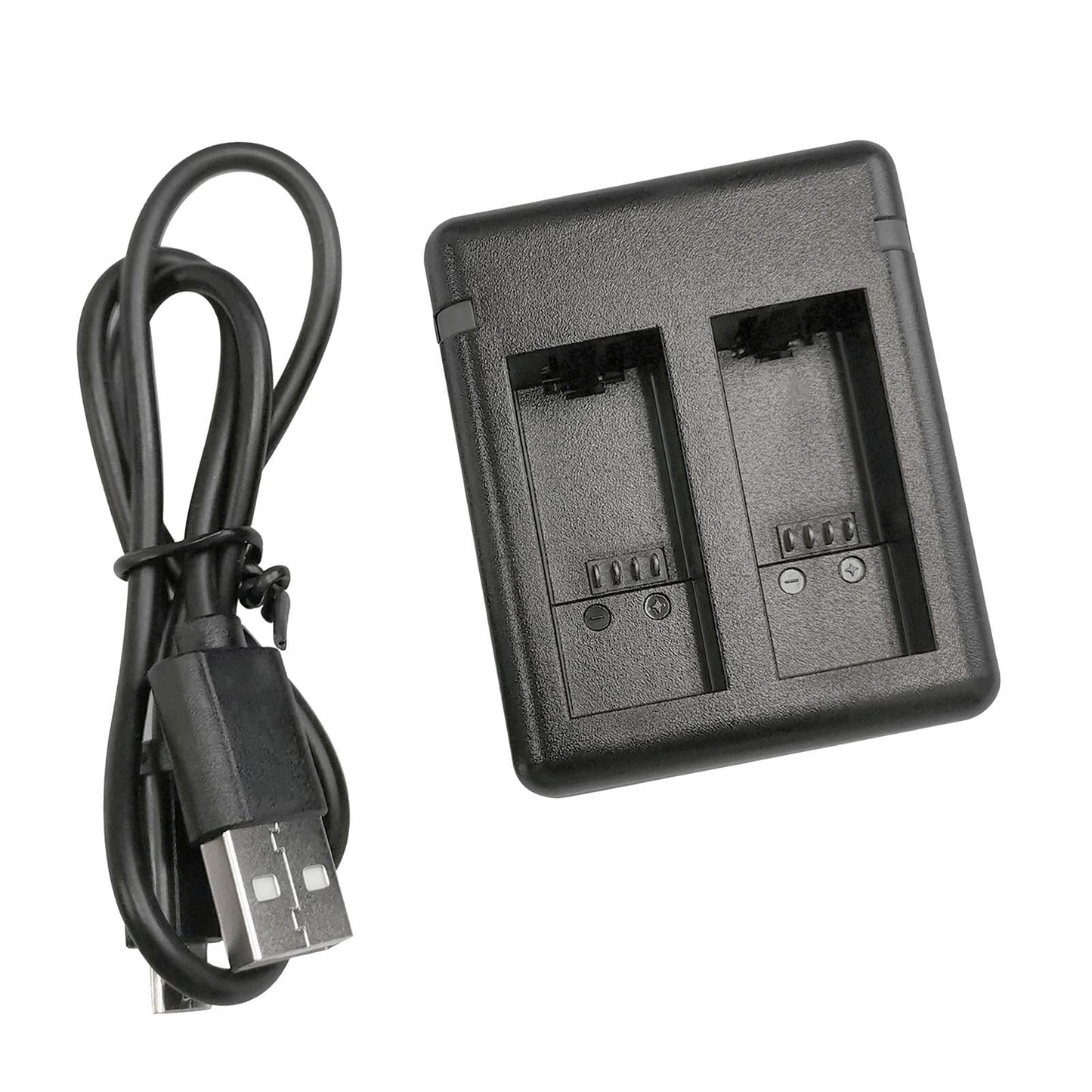 2-Pack Batteries 1720mAh Charger for GoPro9 2 Way Charger
