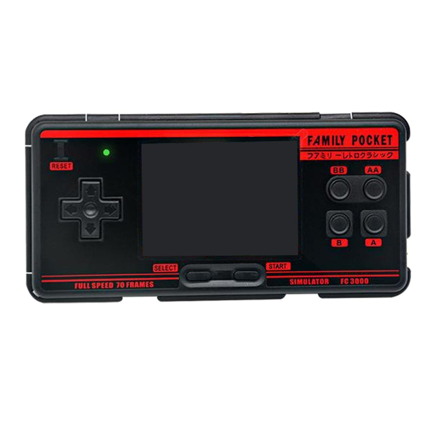 FC3000 Handheld Game Consoles 3 HD Screen Video Classic Game Player Black"