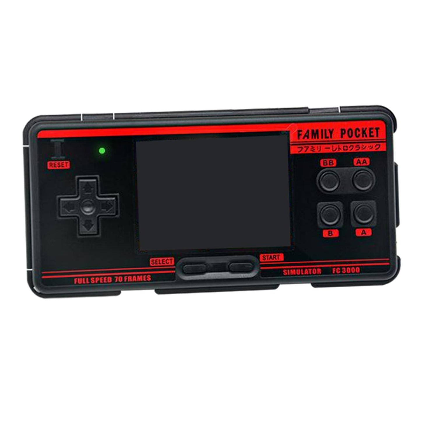 FC3000 Handheld Game Consoles 3 HD Screen Video Classic Game Player Black"