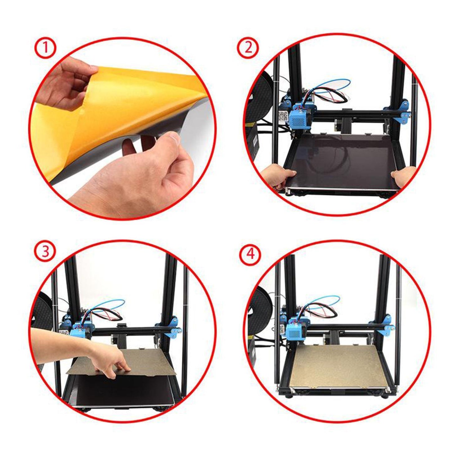 Upgrade PEI Powder Steel Plate Bed Spare Parts Build Plate for Voron350 V2