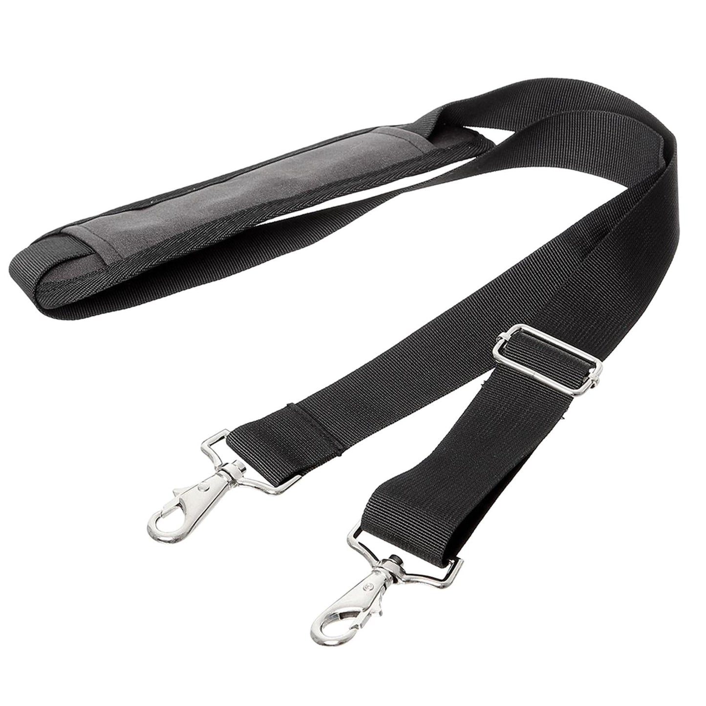 Universal Nylon Shoulder Strap 59 Adjustable Replacement Black with Pad"