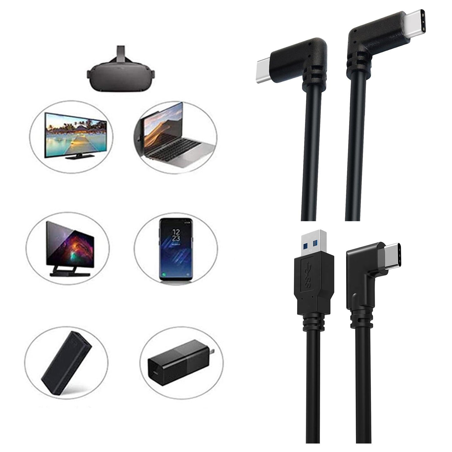 10ft Type-C to USB-C Link Cable for Quest VR Headset Type C to Type C