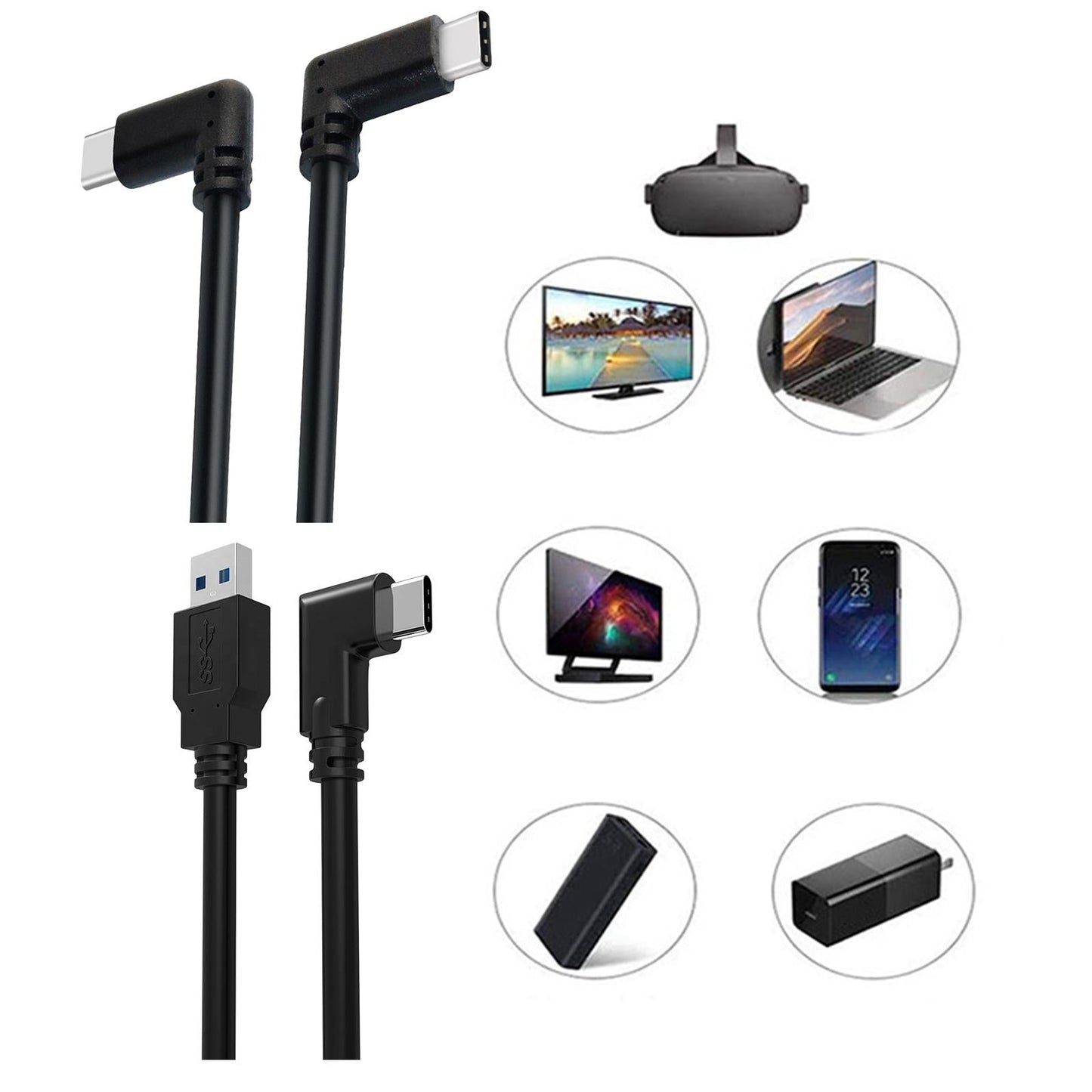 10ft Type-C to USB-C Link Cable for Quest VR Headset Type C to Type C