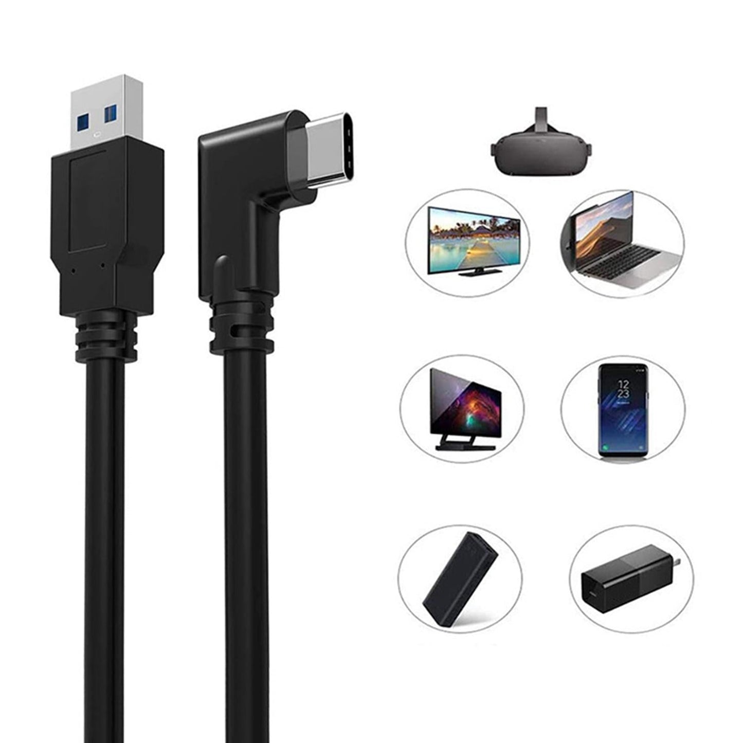 10ft Type-C to USB-C Link Cable for Quest VR Headset USB 3.0 to Type C