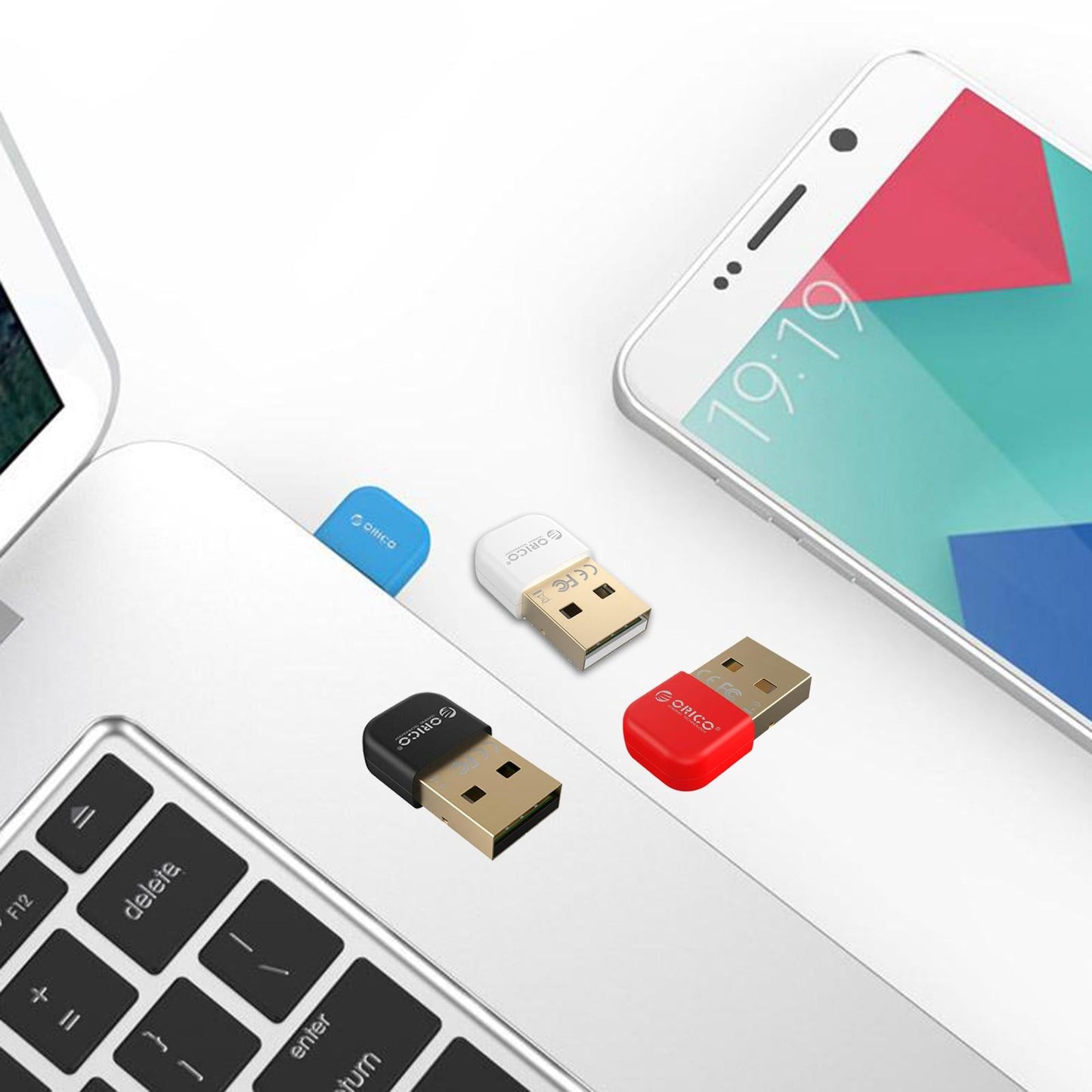 Wireless USB Bluetooth 4.0 Adapter Dongle for Win XP 7/ 8/10 PC Laptop Red