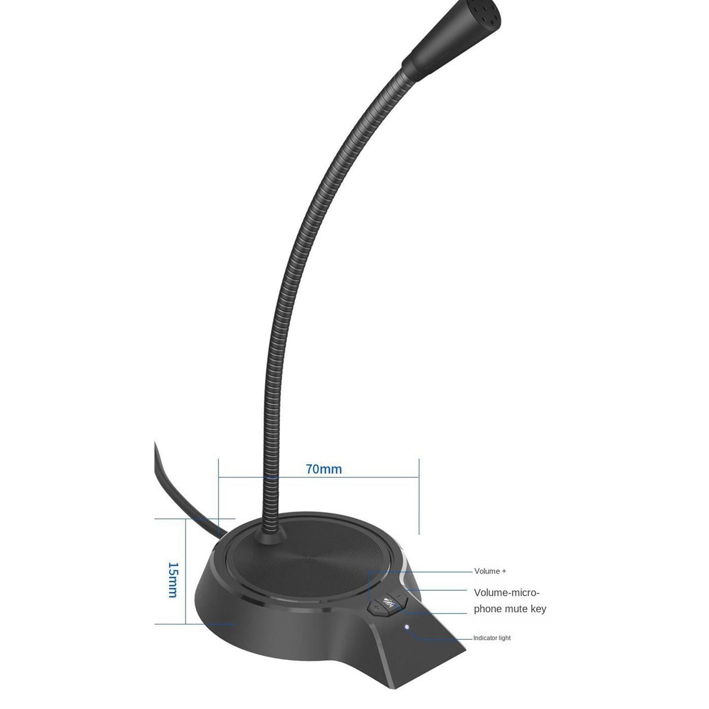 USB Microphone Computer Mic for Desktop Laptop Notebook Voice Chat Record