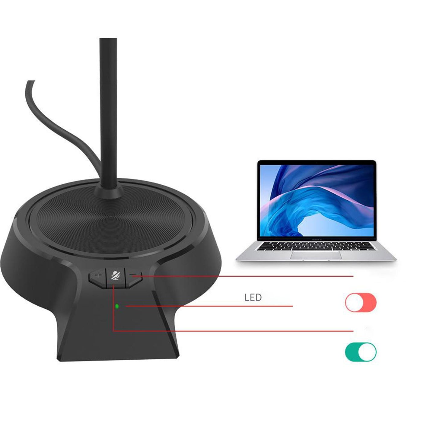 USB Microphone Computer Mic for Desktop Laptop Notebook Voice Chat Record