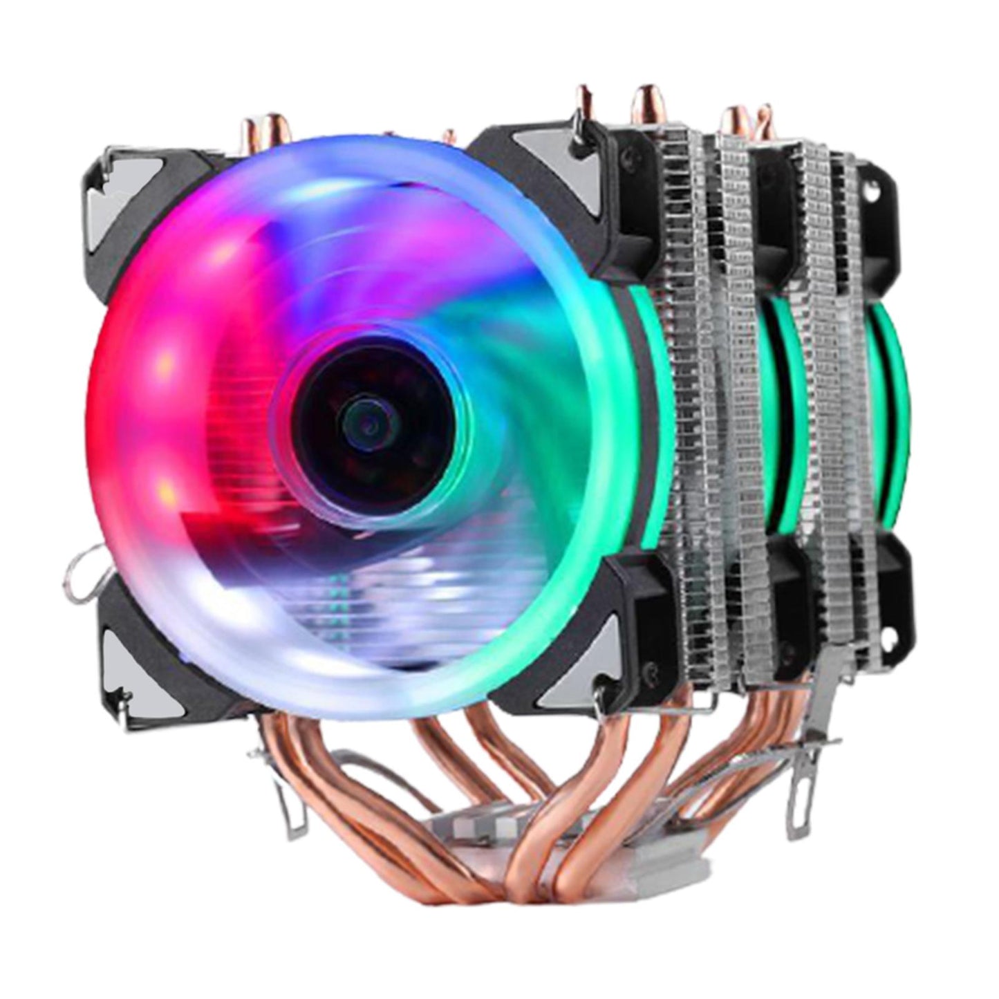 CPU Cooler Dual Cooling Tower RGB Fans for AMD Intel Dual tower 3 fans