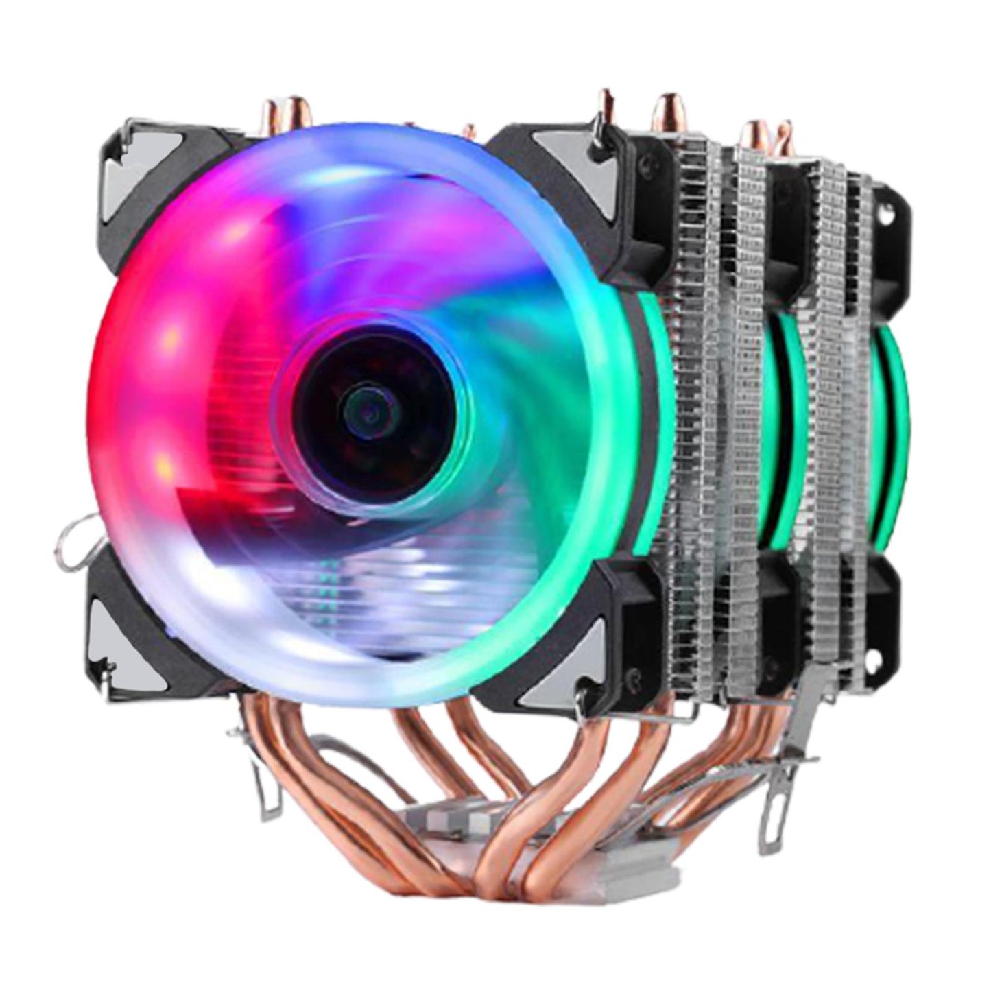 CPU Cooler Dual Cooling Tower RGB Fans for AMD Intel Dual tower 3 fans