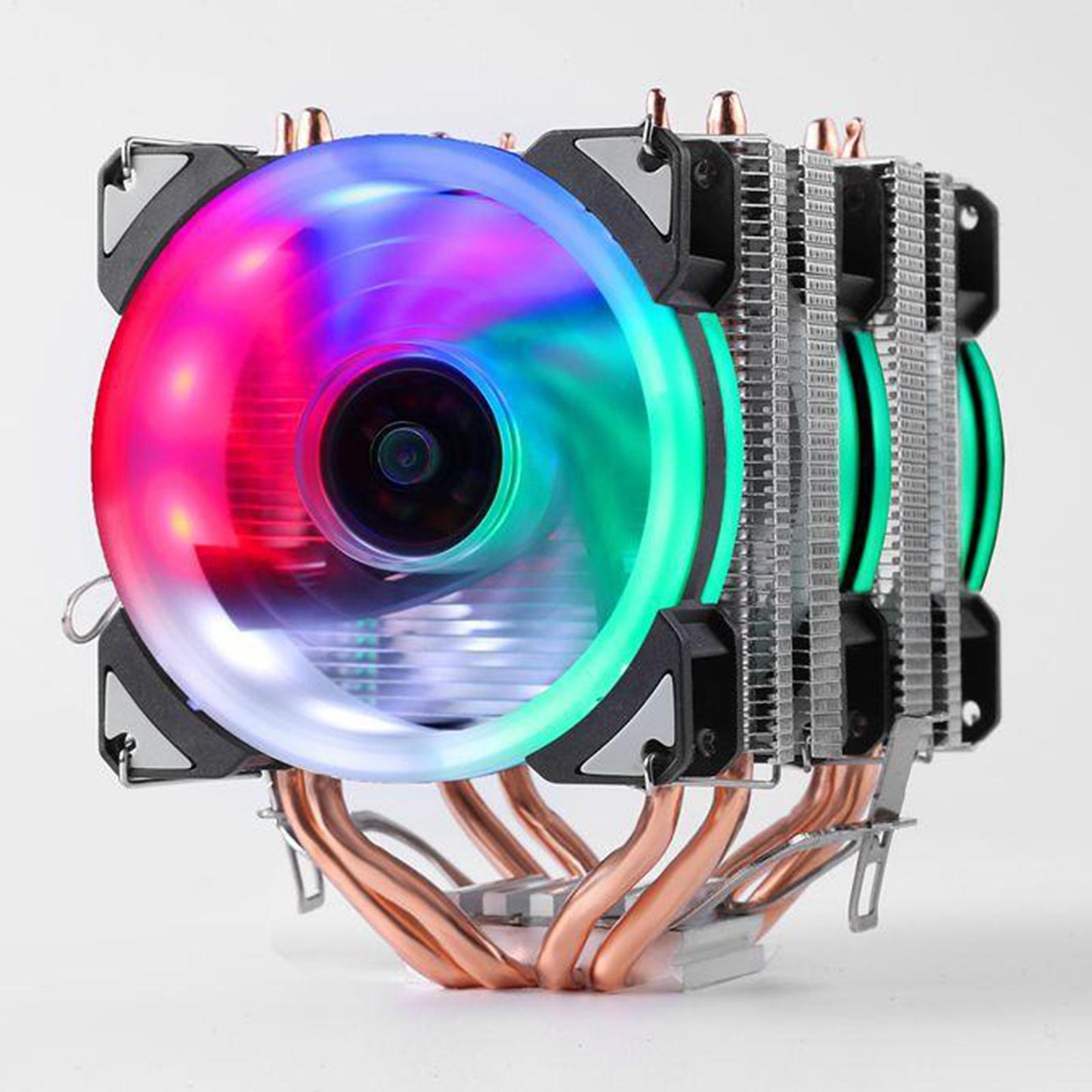 CPU Cooler Dual Cooling Tower RGB Fans for AMD Intel Dual tower 3 fans